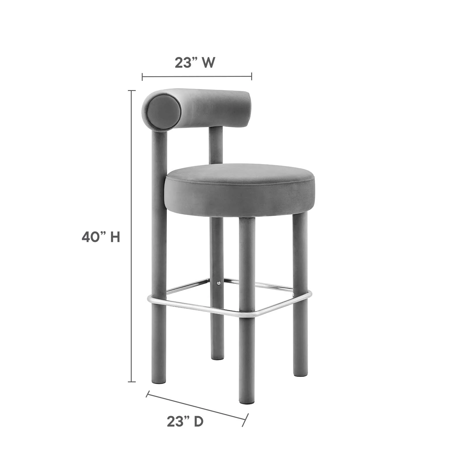 Toulouse Performance Velvet Bar Stool - Set of 2 By Modway - EEI-6710 - Image 20
