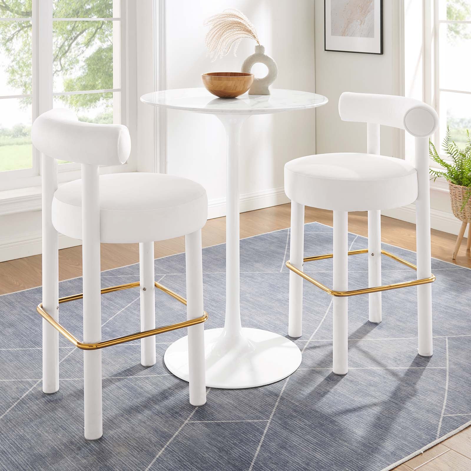Toulouse Performance Velvet Bar Stool - Set of 2 By Modway - EEI-6710 - Image 33