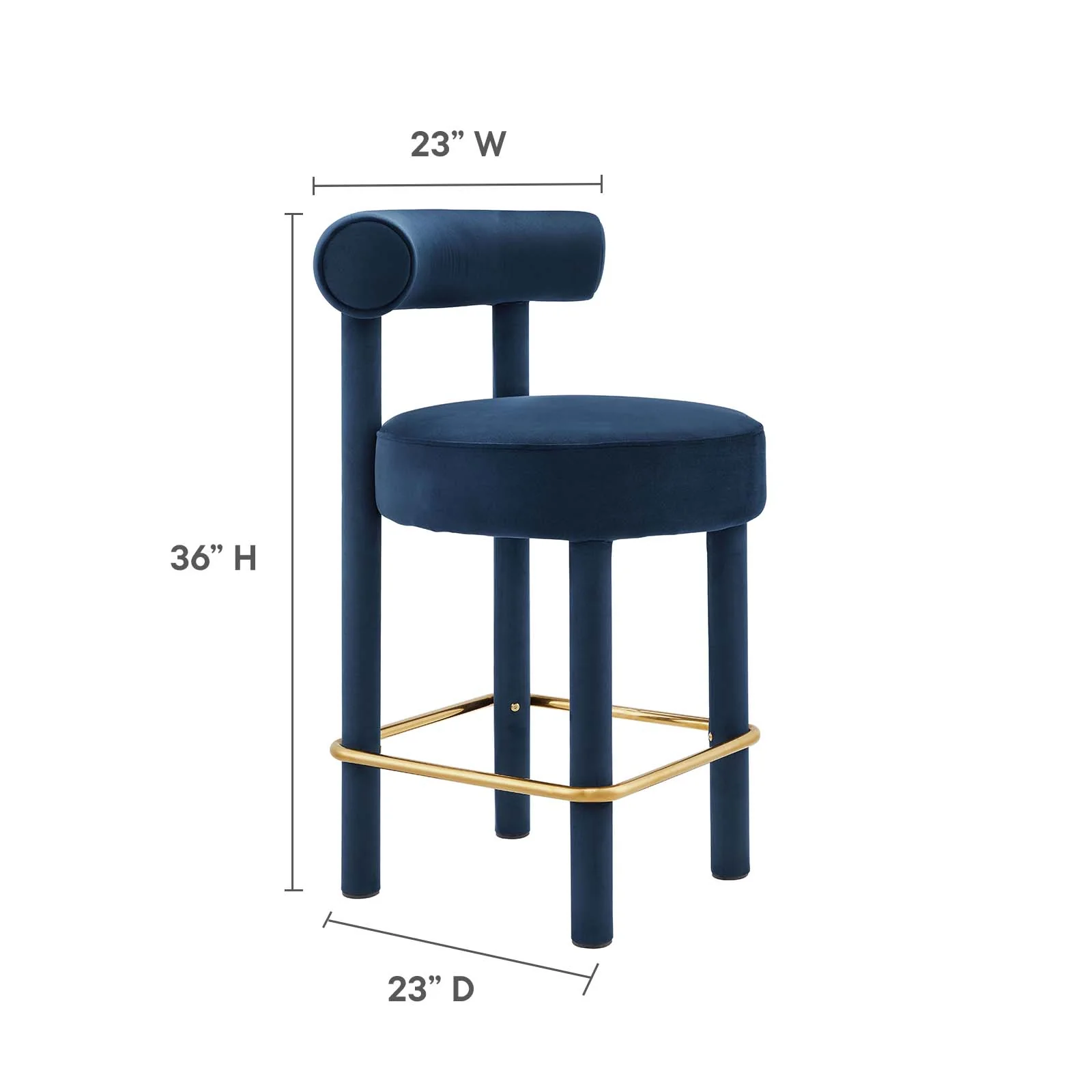 Toulouse Performance Velvet Counter Stool By Modway - EEI-6384 - Image 24