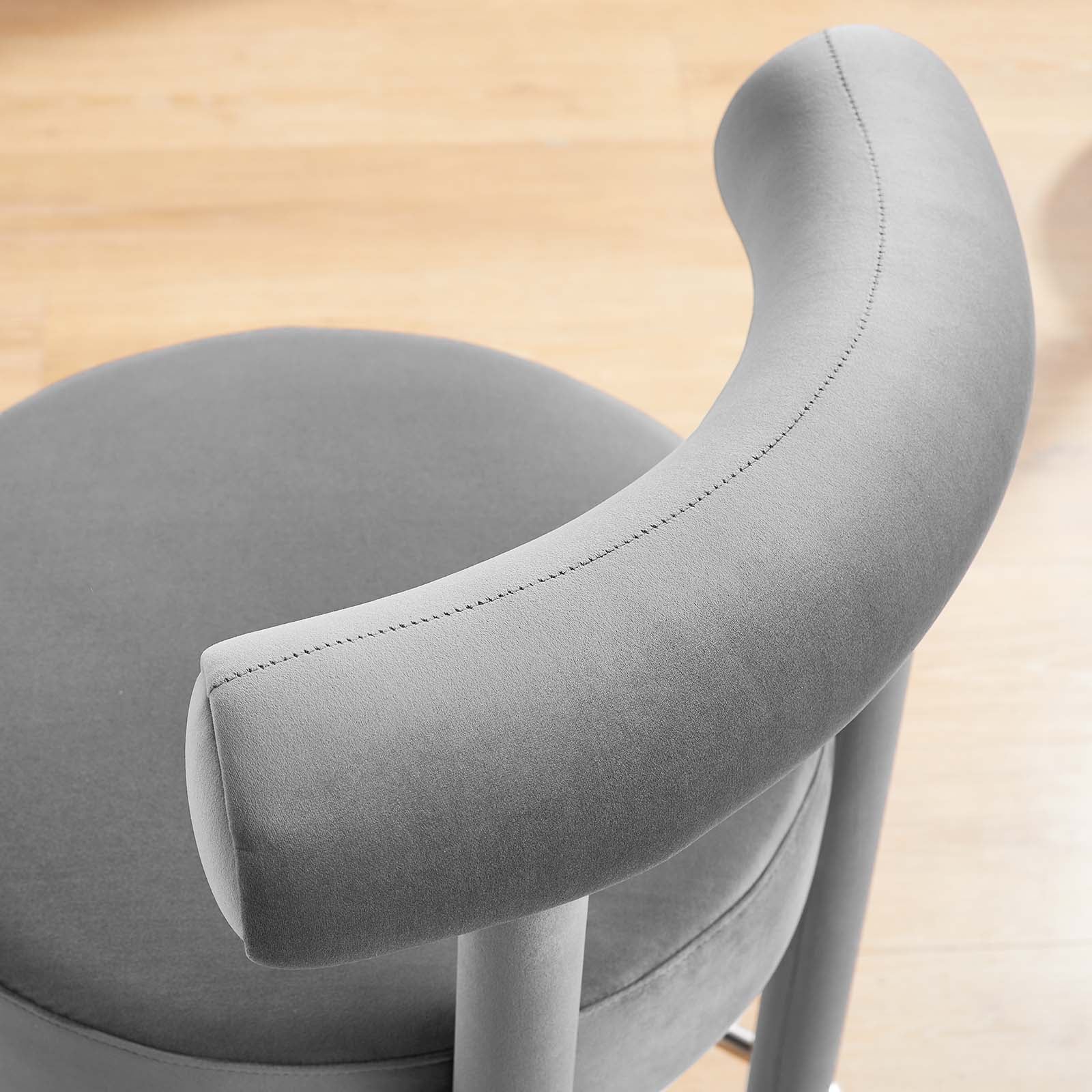 Toulouse Performance Velvet Counter Stool By Modway - EEI-6384 - Image 9