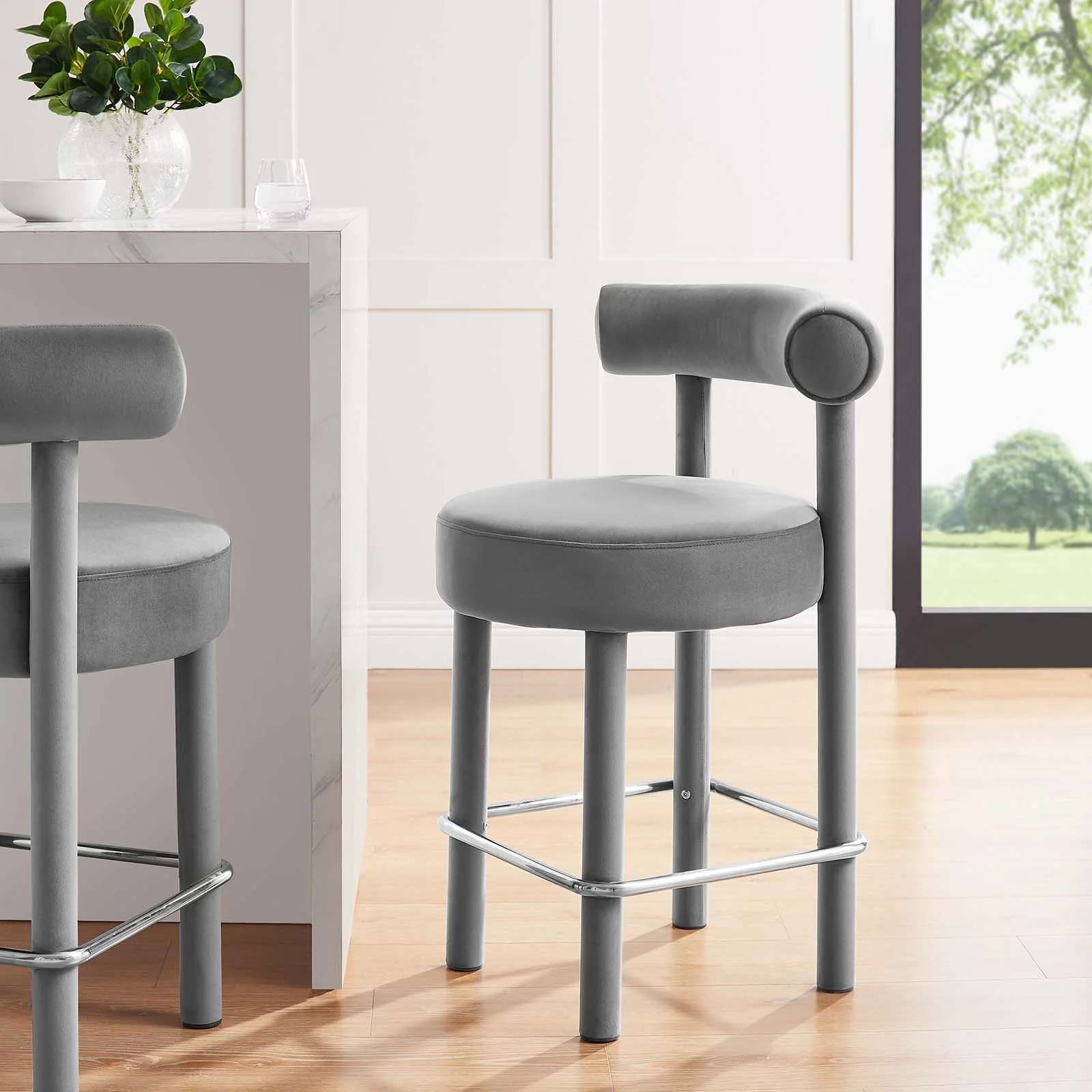 Toulouse Performance Velvet Counter Stool - Set of 2 By Modway - EEI-6708 - Image 12