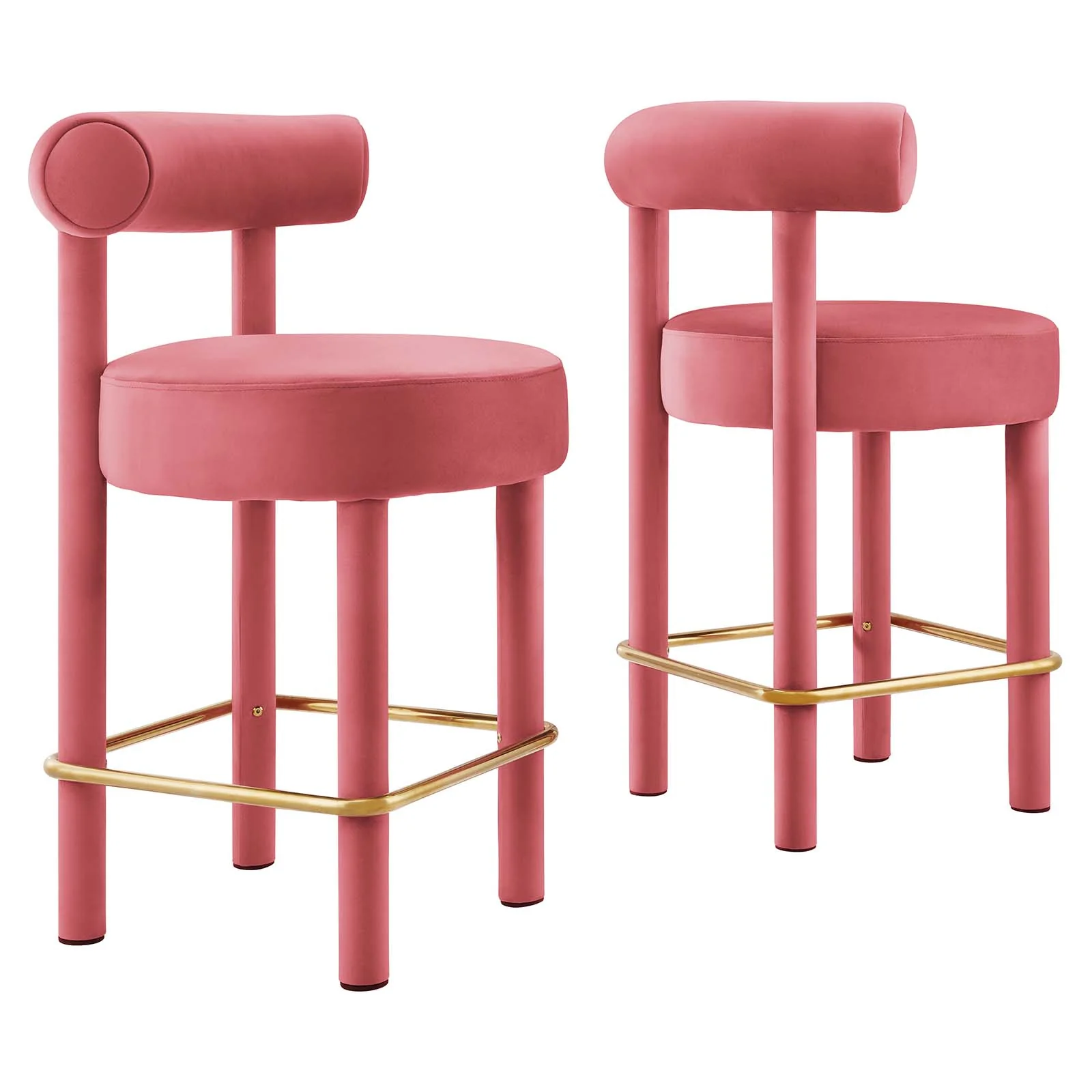 Toulouse Performance Velvet Counter Stool - Set of 2 By Modway - EEI-6708 - Image 2