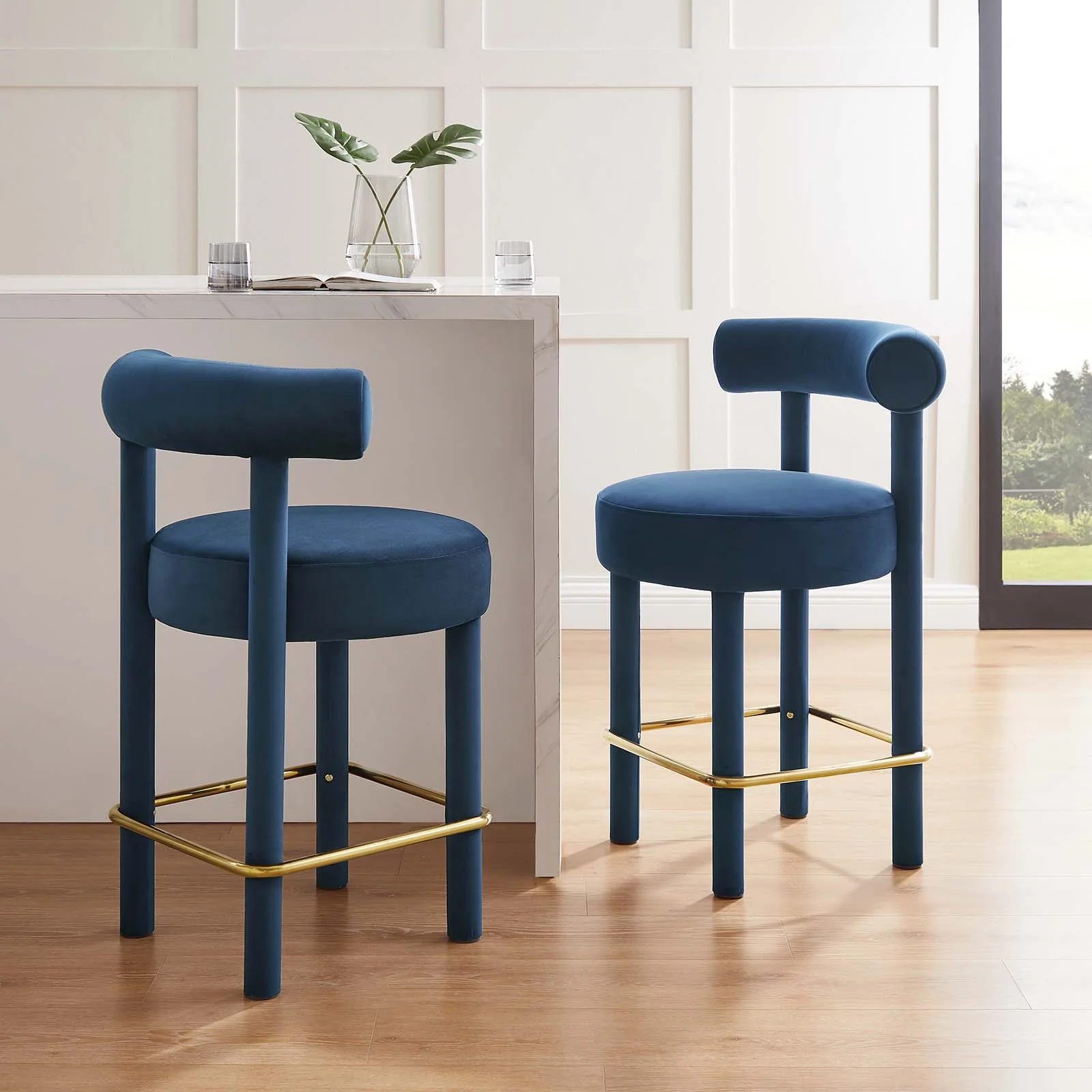 Toulouse Performance Velvet Counter Stool - Set of 2 By Modway - EEI-6708 - Image 23