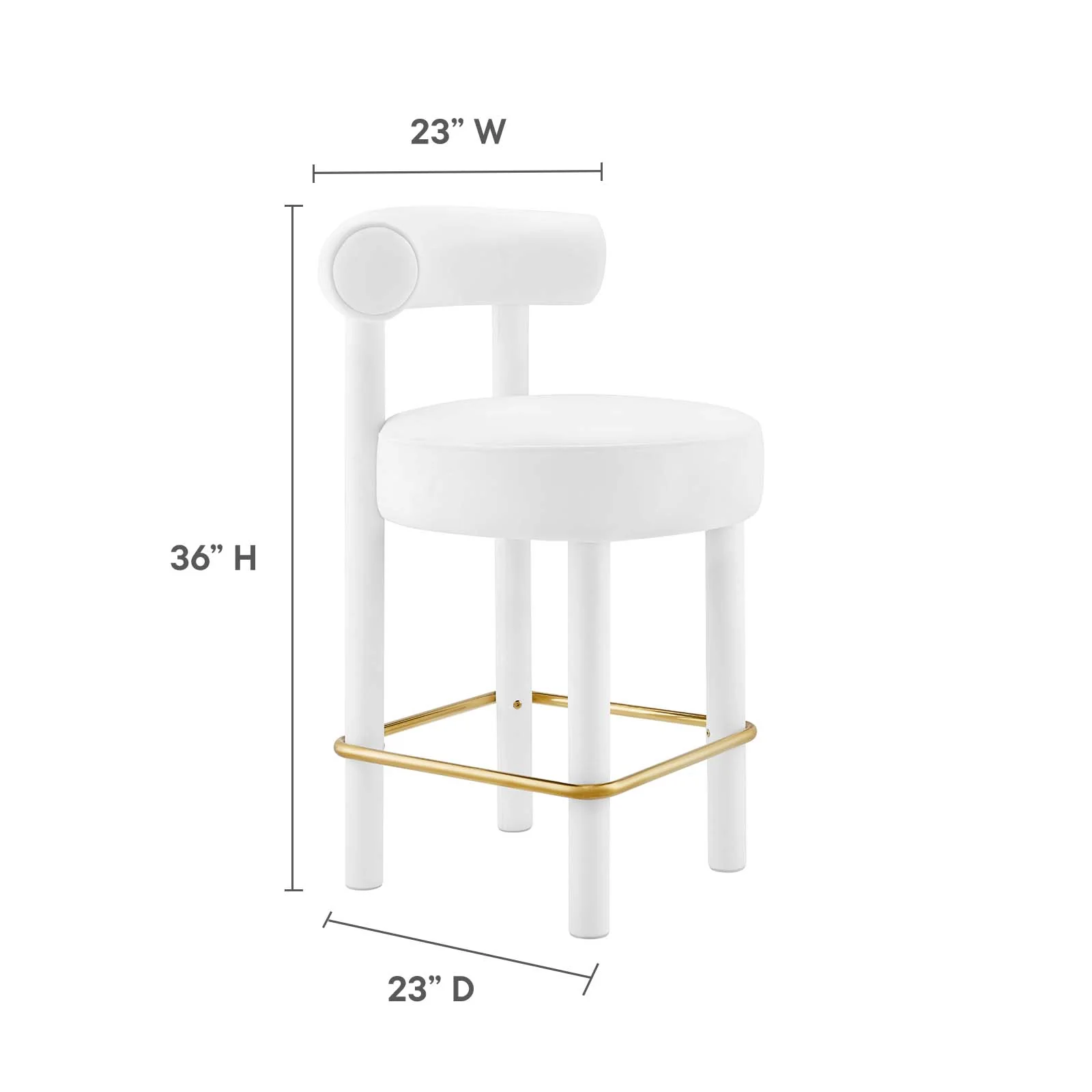 Toulouse Performance Velvet Counter Stool - Set of 2 By Modway - EEI-6708 - Image 40