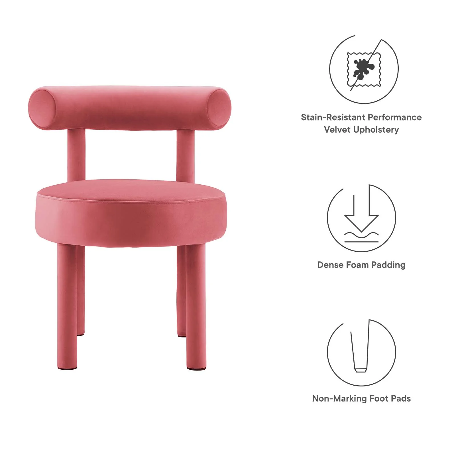 Toulouse Performance Velvet Dining Chair By Modway - EEI-6388 - Image 7