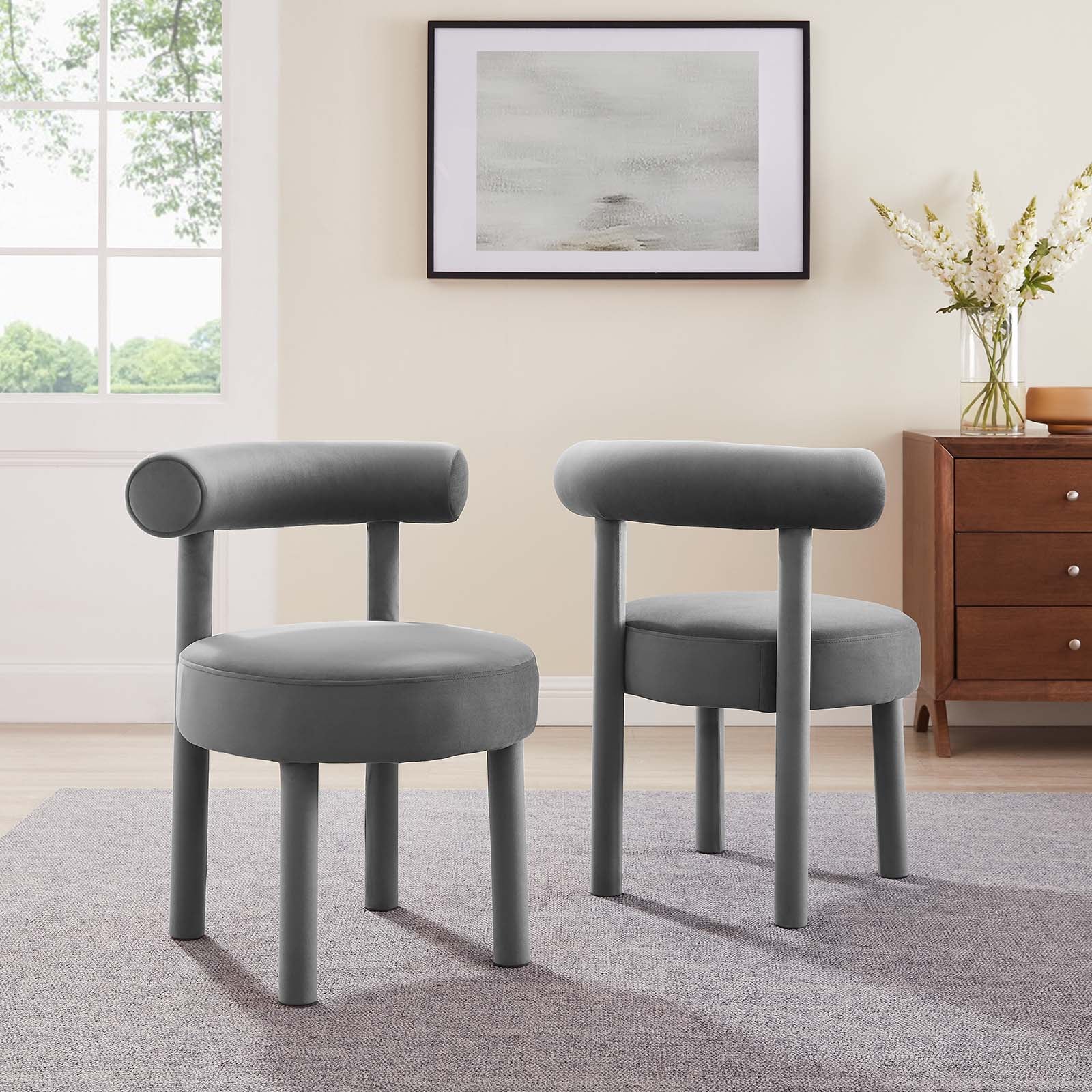 Toulouse Performance Velvet Dining Chair - Set of 2 By Modway - EEI-6706 - Image 13