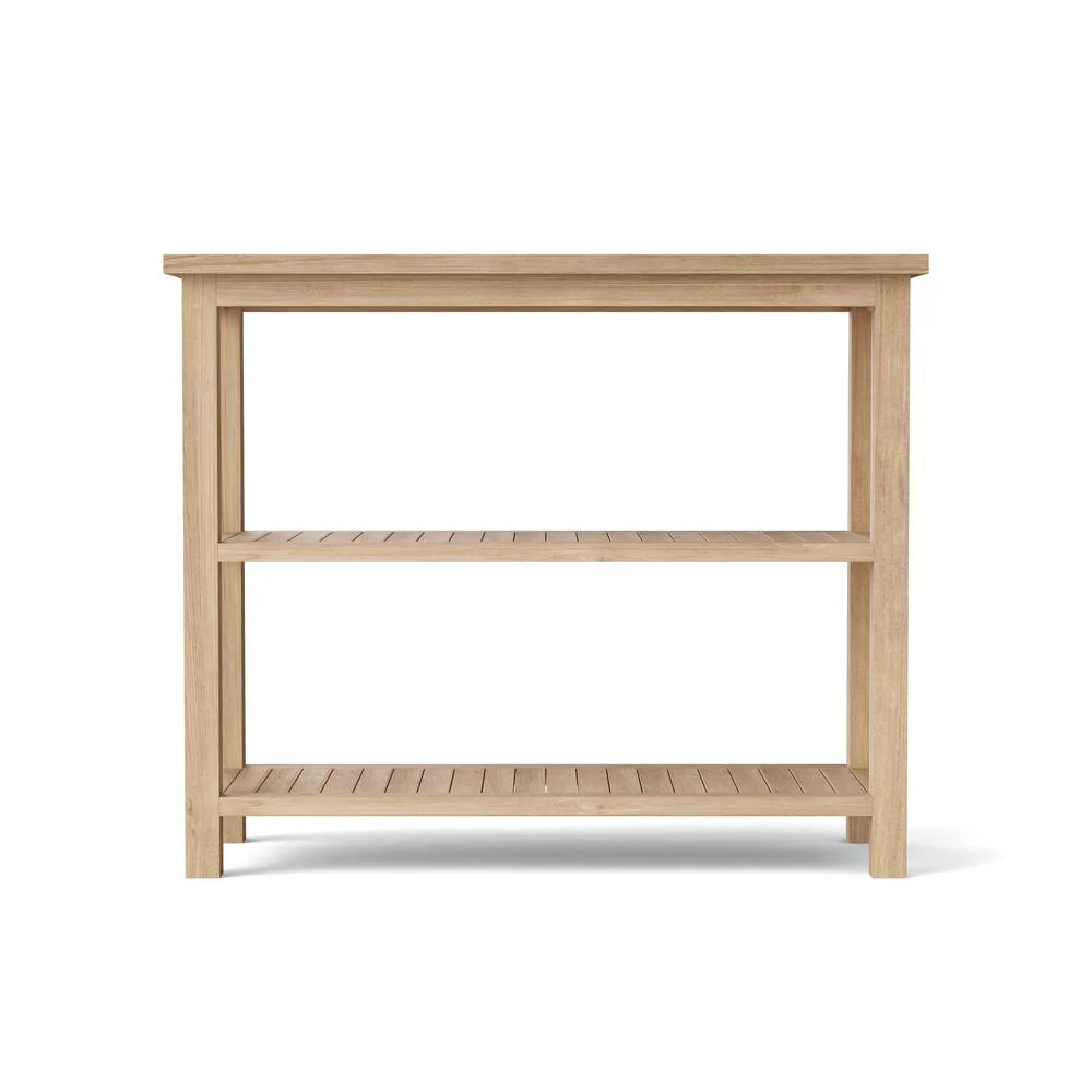 Towel Console W/ 2 Shelves Table By Anderson Teak - Image 3