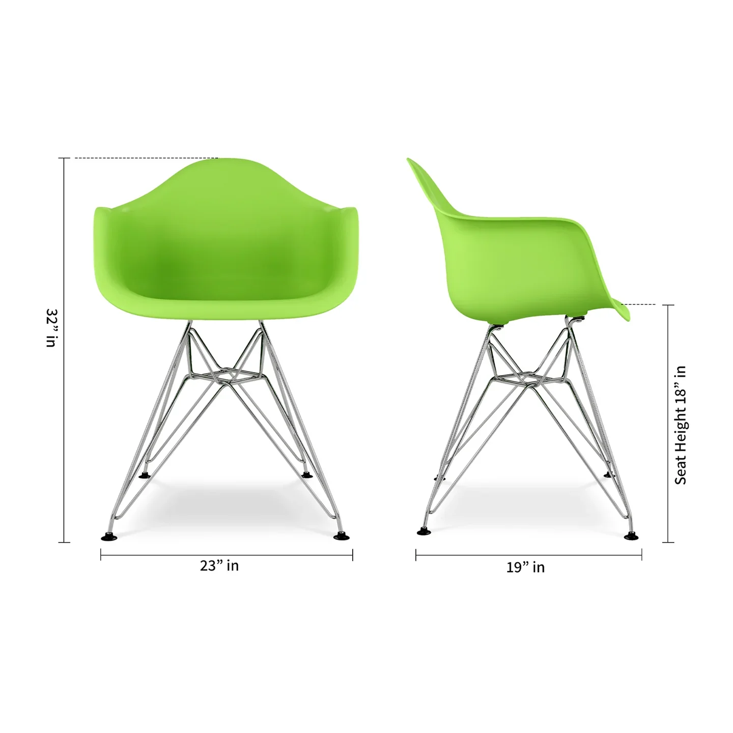 Tower Armchair, Green By World Modern Design - Image 5