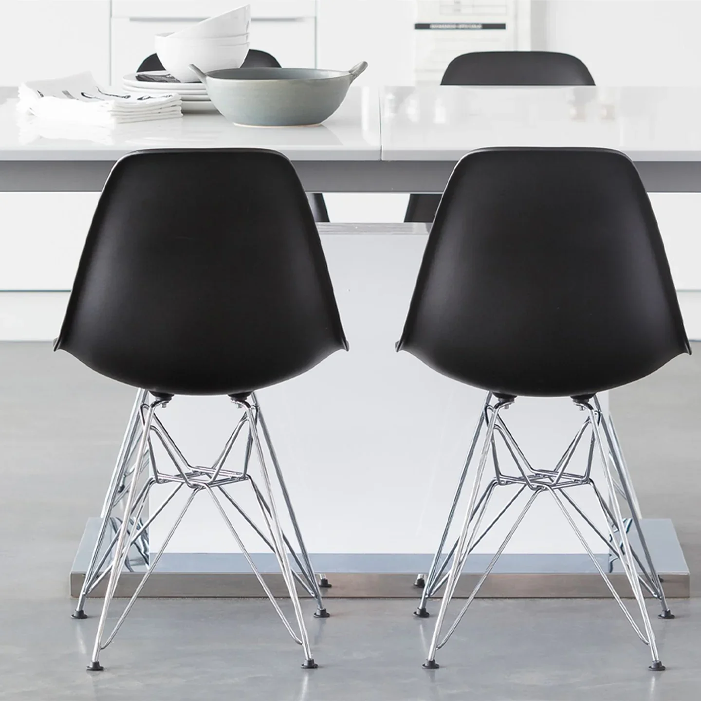 Tower Dining Chair, Black By World Modern Design - Image 6