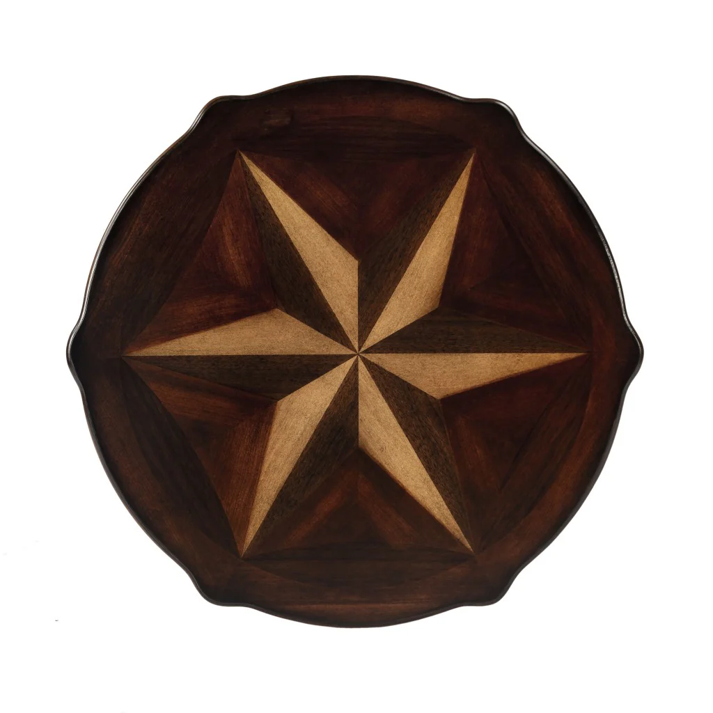 Traditional Cherry Accent Table By Homeroots - Image 2