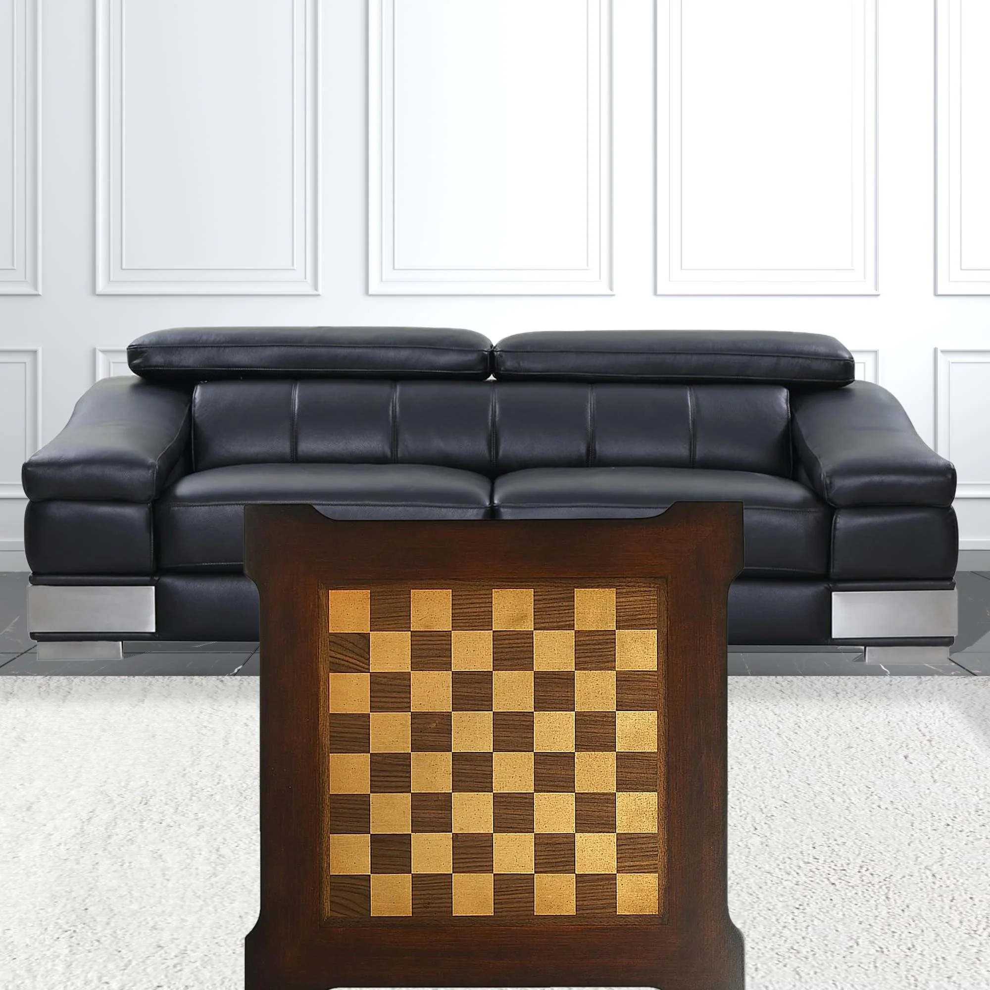 Traditional Cherry Game Table By Homeroots - 389929 - Image 4