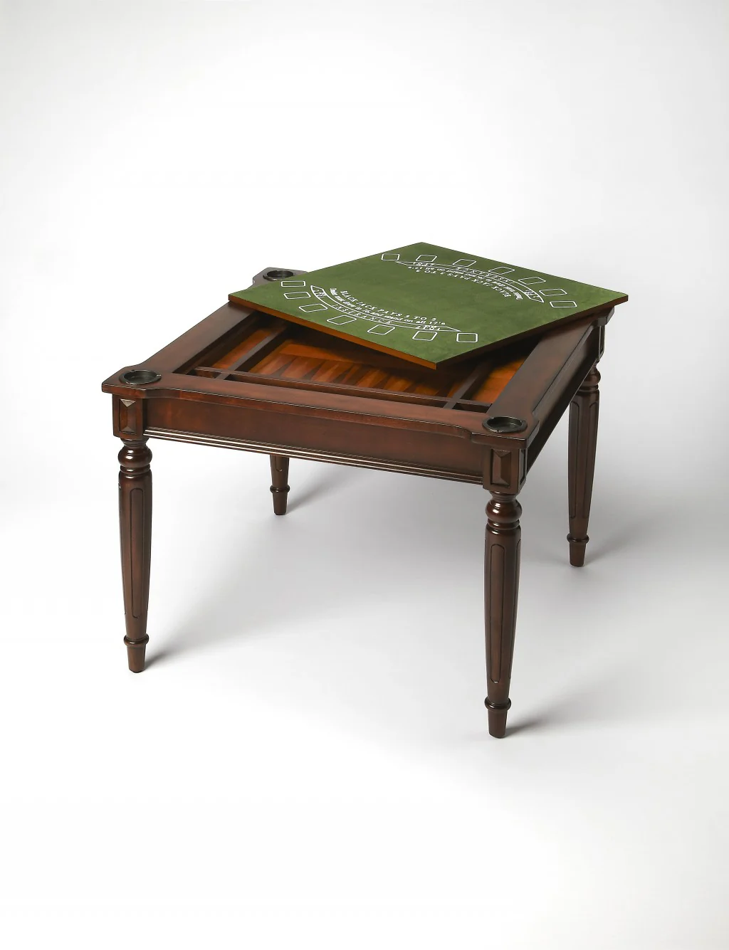 Traditional Cherry Multi Game Table By Homeroots - Image 2