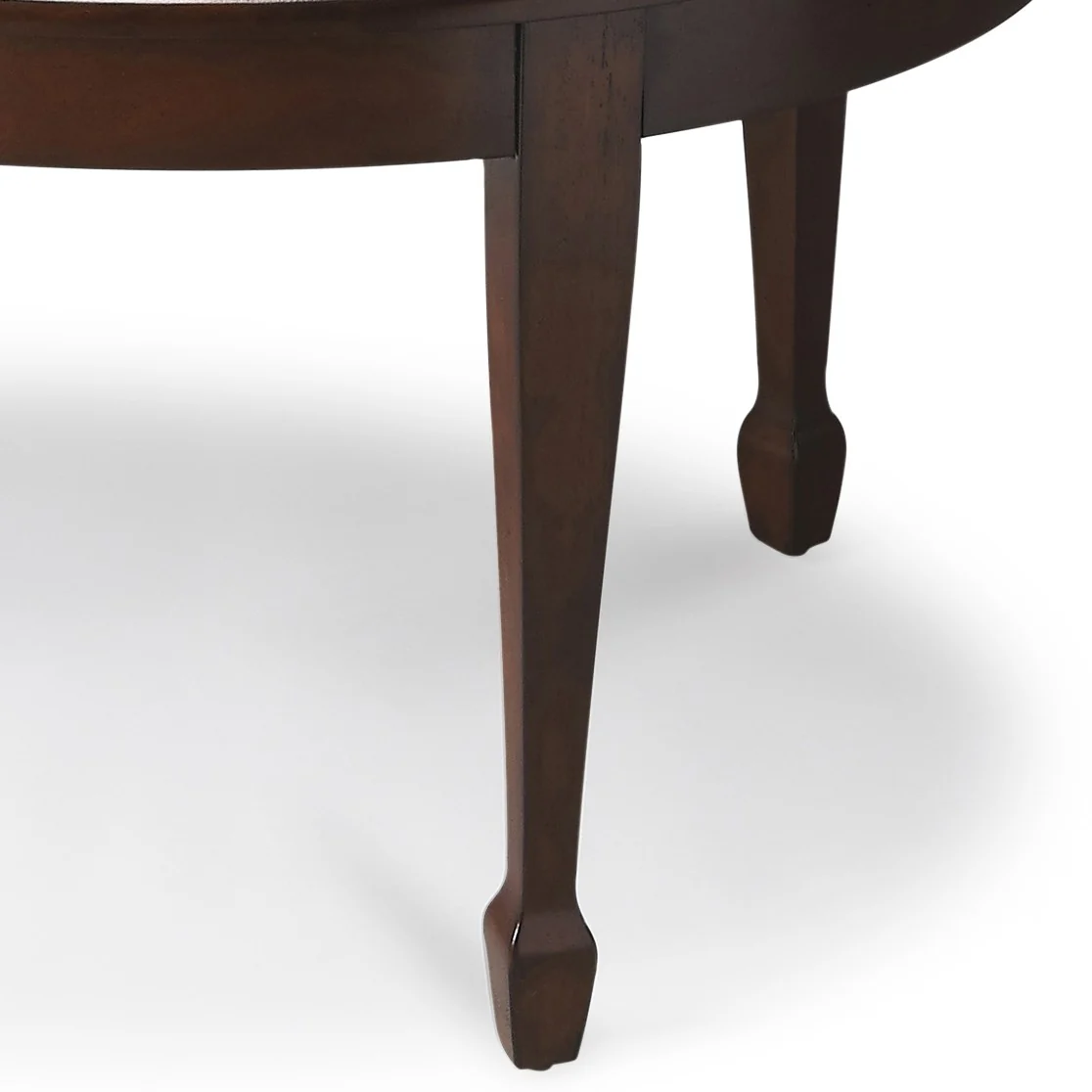 Traditional Cherry Oval Coffee Table By Homeroots - Image 4