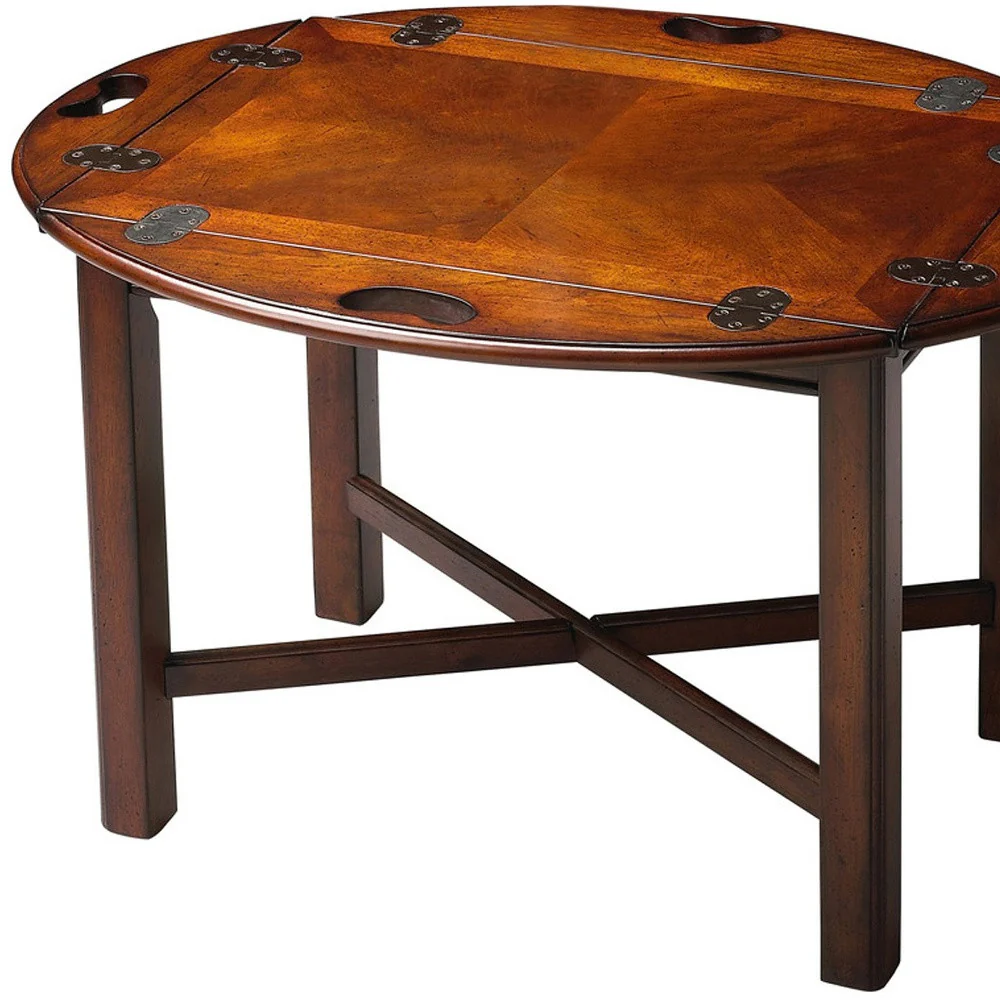 Traditional Cherry Table By Homeroots - Image 4