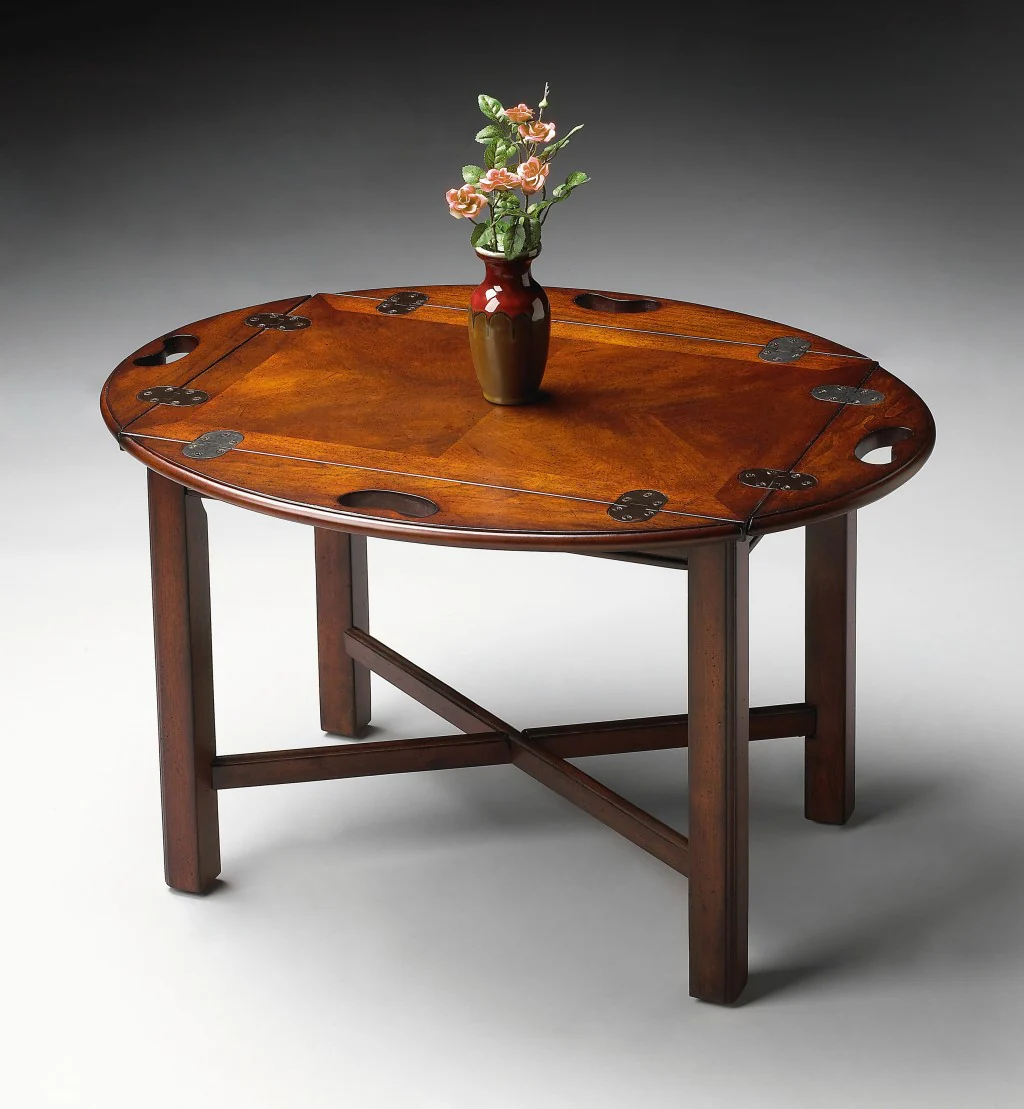 Traditional Cherry Table By Homeroots - Image 6