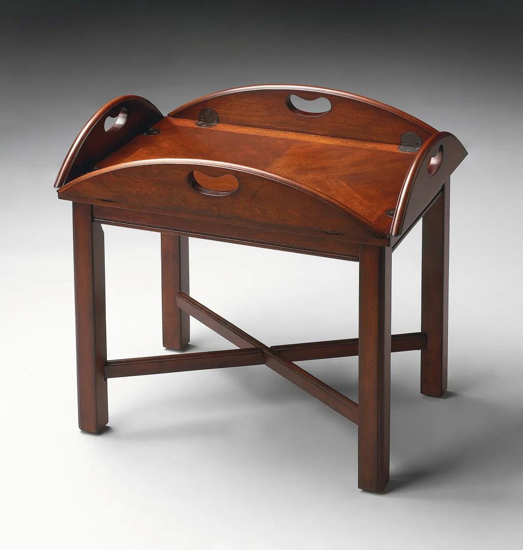 Traditional Cherry Table By Homeroots - Image 7