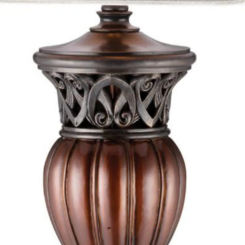 Traditional Roman Style Table Lamp with Bronze Finish By Homeroots - Image 3