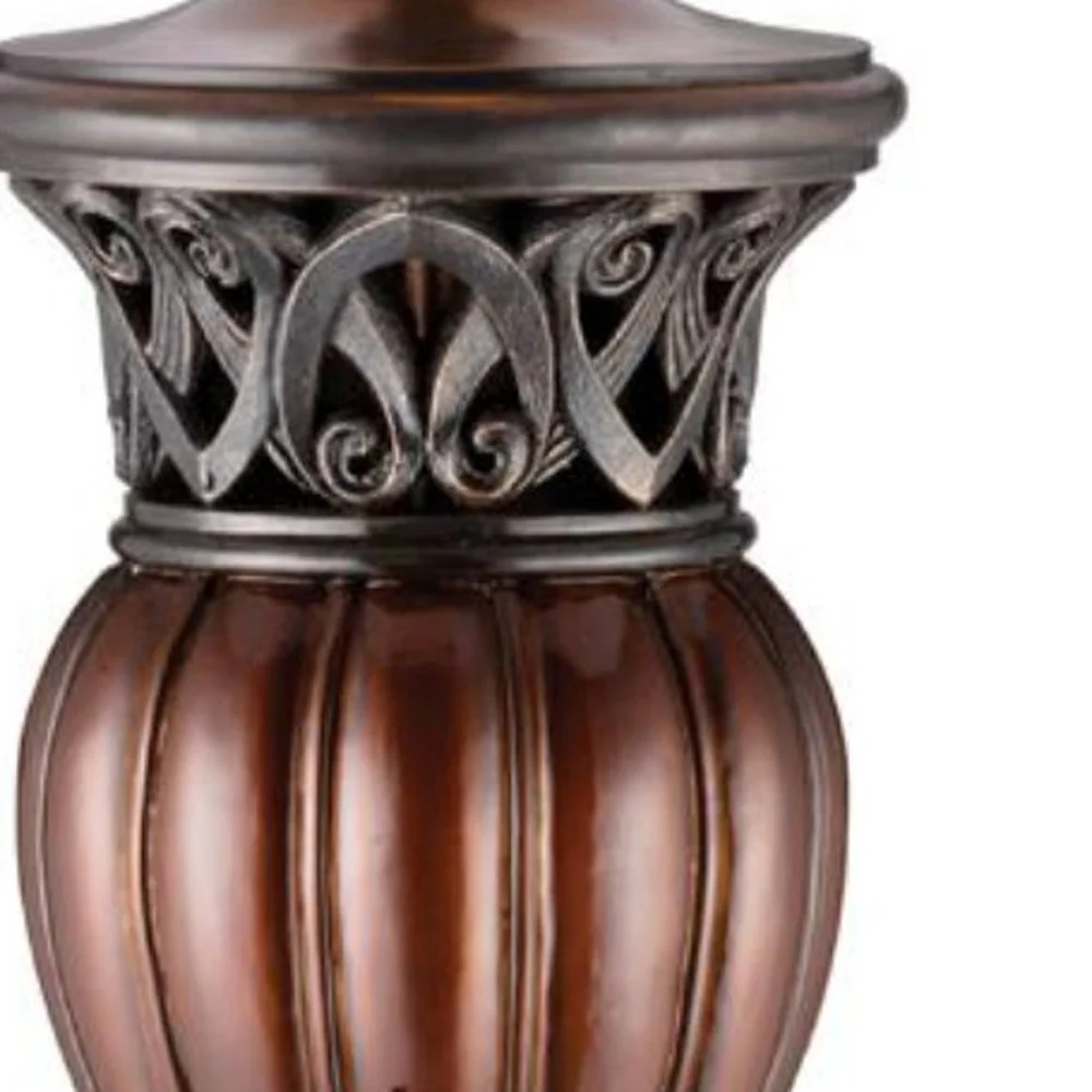 Traditional Roman Style Table Lamp with Bronze Finish By Homeroots - Image 4