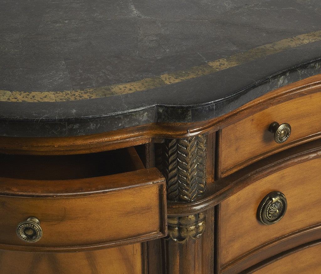 Traditional Style Wooden Credenza By Homeroots - Image 3