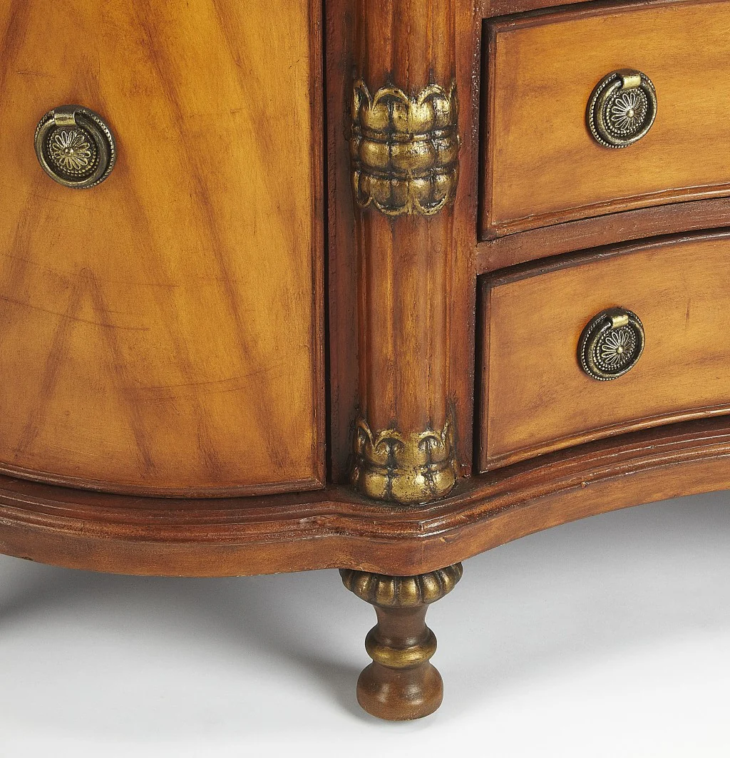 Traditional Style Wooden Credenza By Homeroots - Image 4