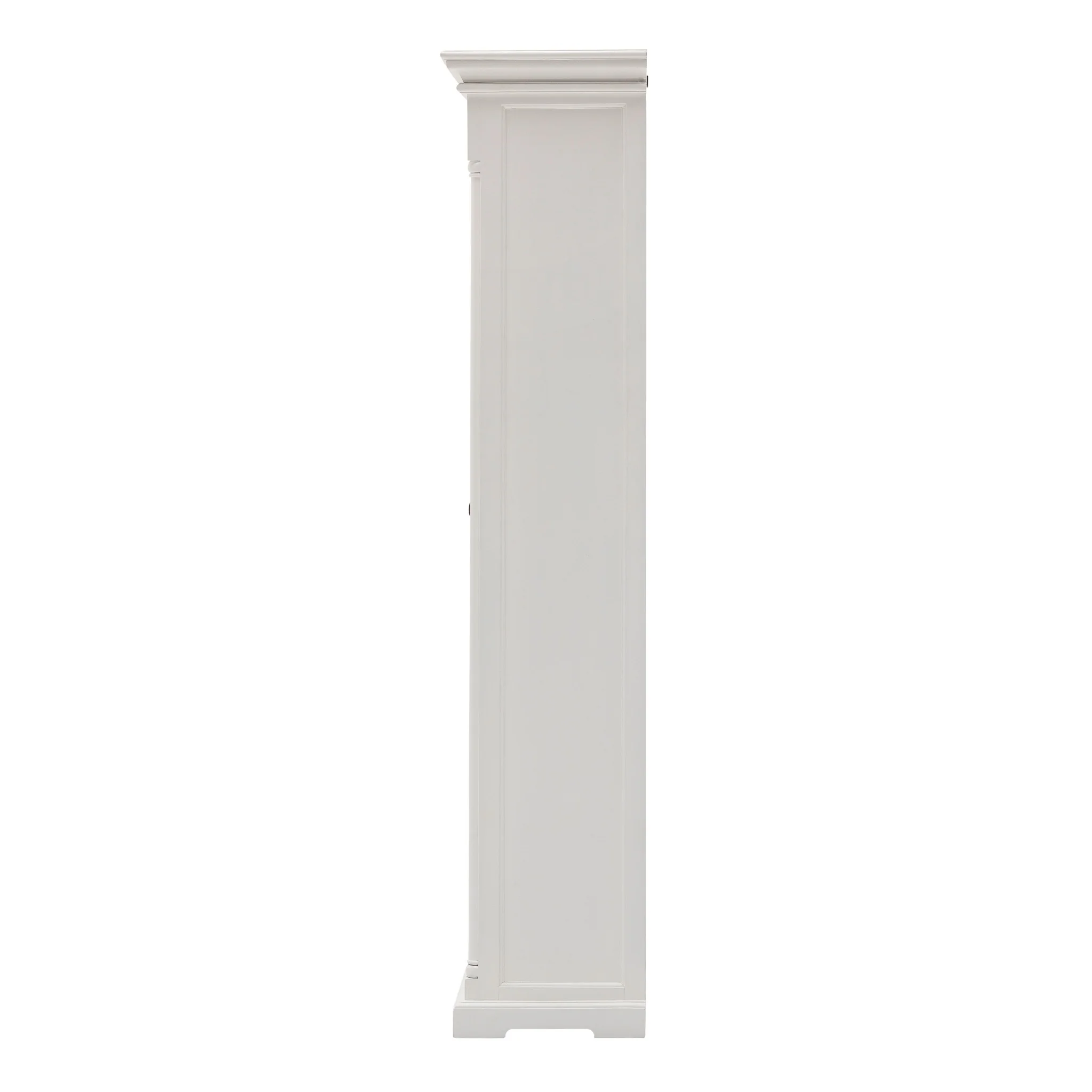 Traditional White And Glass Door Storage Cabinet By Homeroots - Image 4