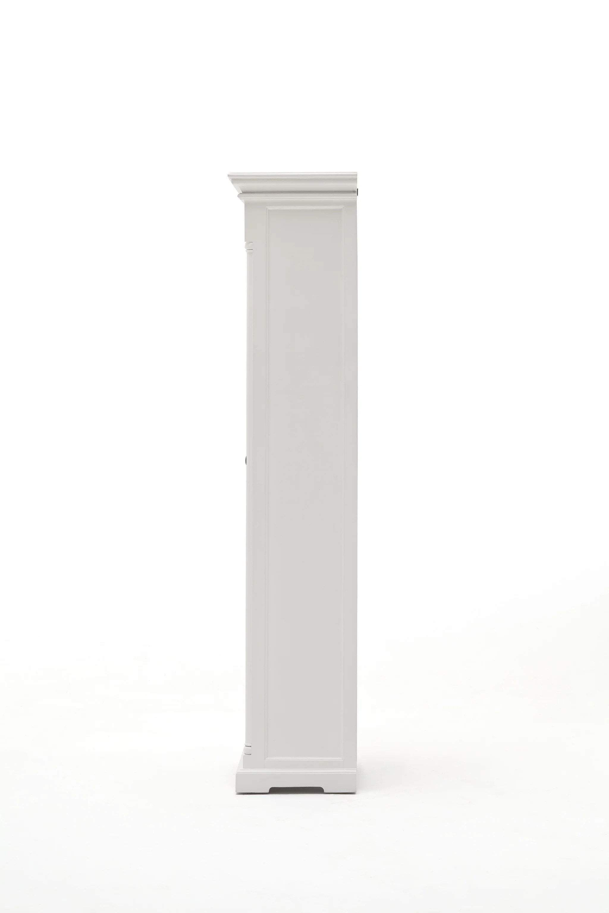 Traditional White And Glass Door Storage Cabinet By Homeroots - Image 9