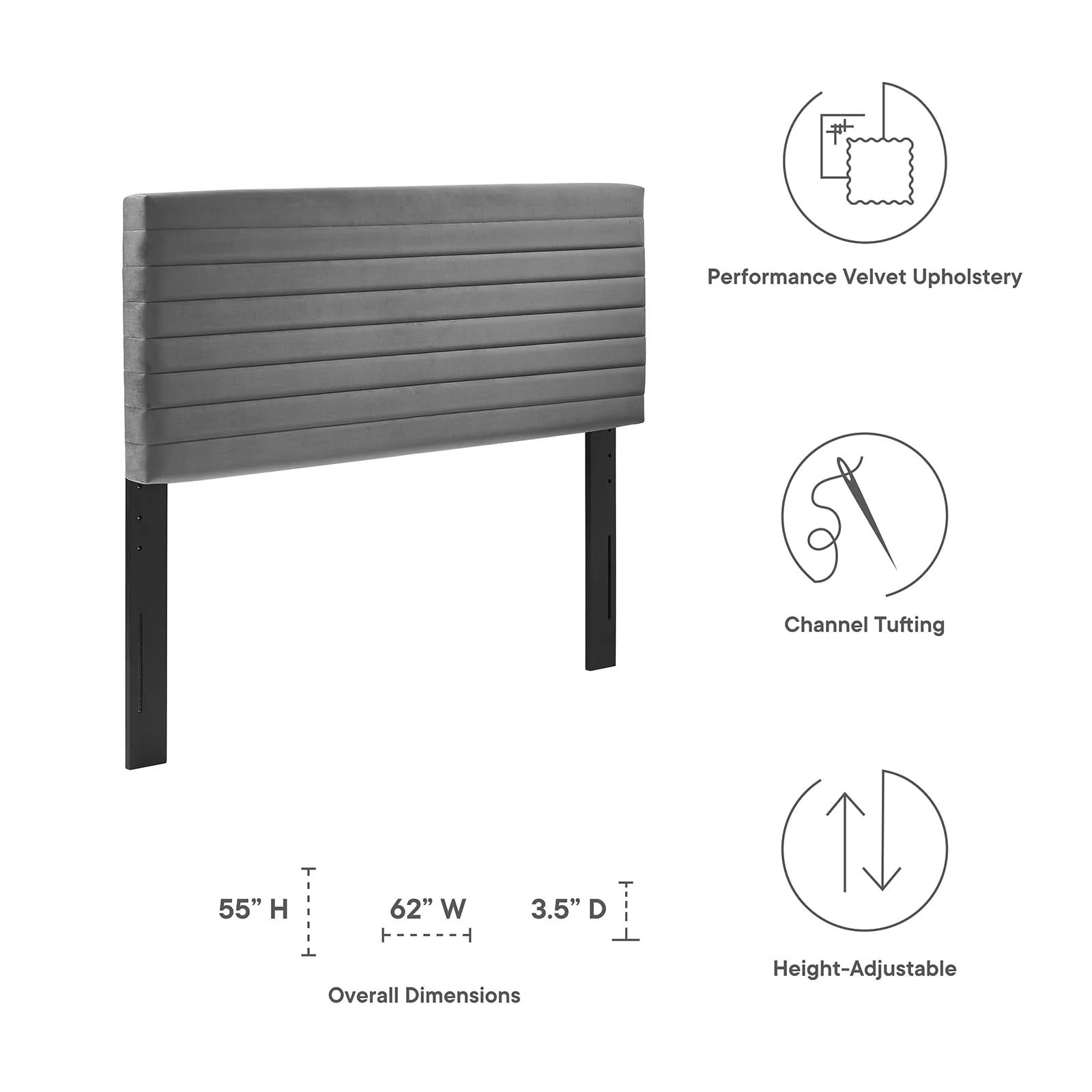 Tranquil King/California King Headboard By Modway - MOD-7025 - Image 7