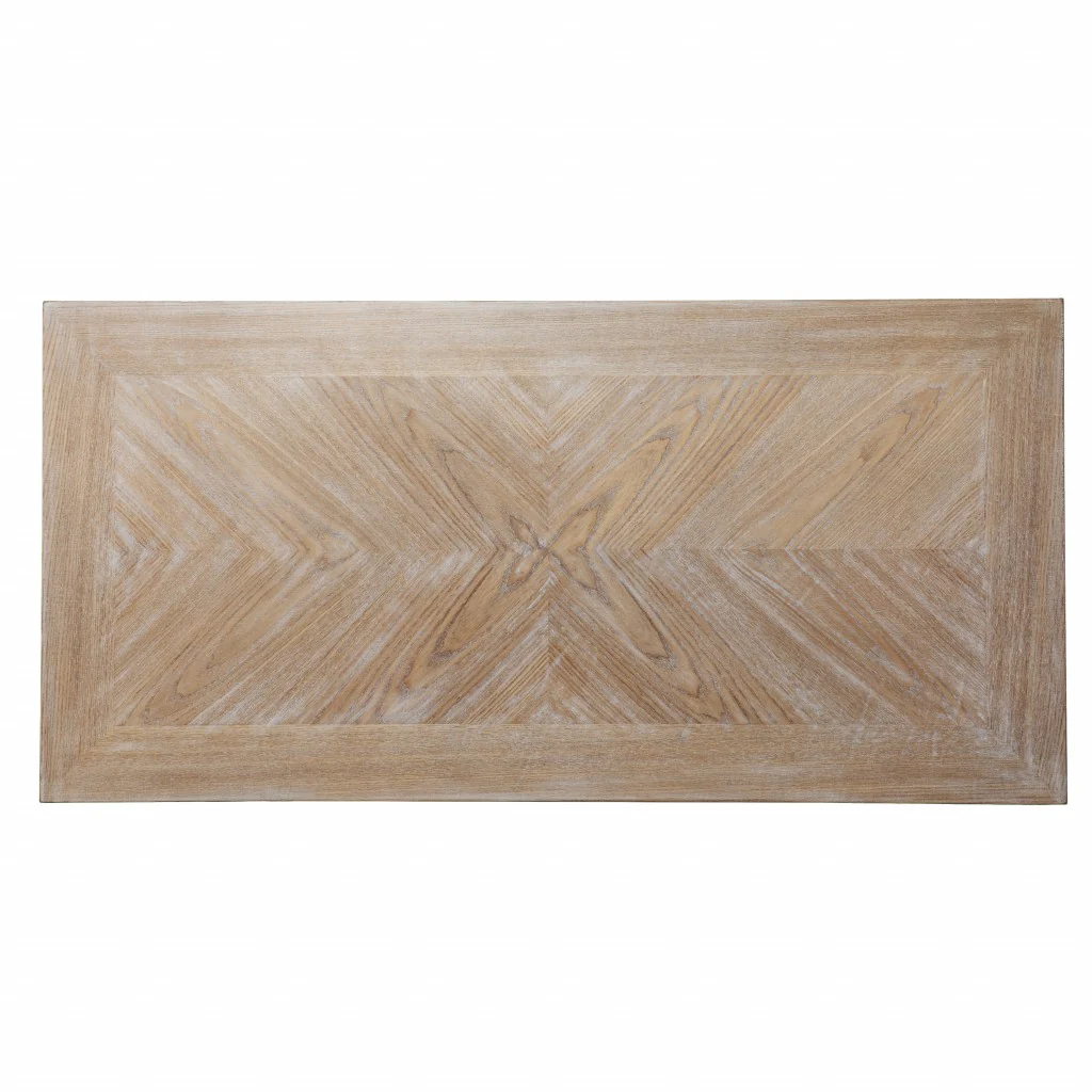 Transistional Creamy White Writing Desk By Homeroots - Image 8