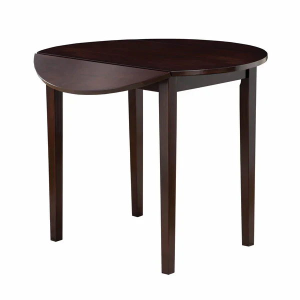 Transitional Style 3 Piece Wooden Dining Table and Chair Set, Brown By Benzara - Image 5