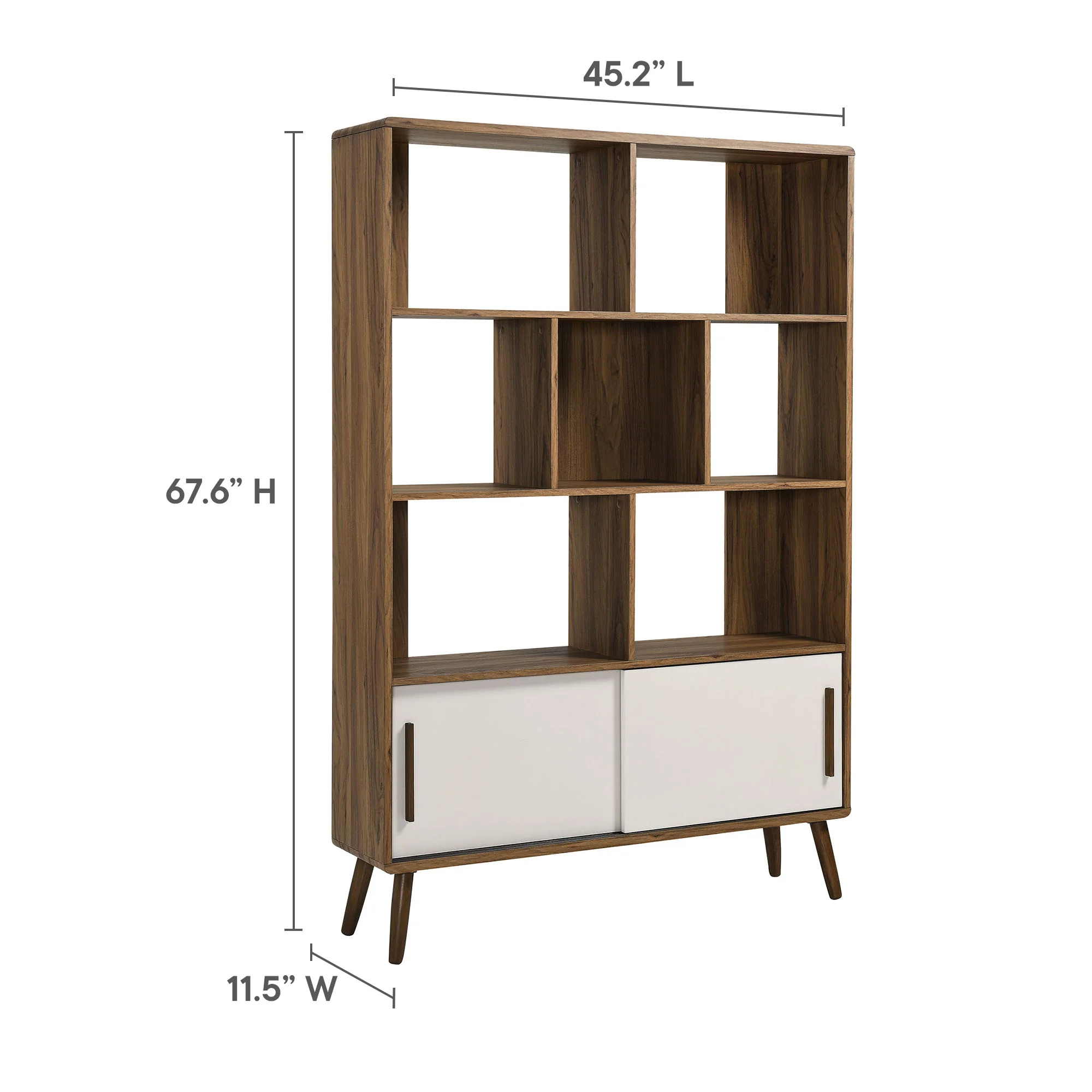 Transmit 45" Bookcase with Sliding Doors by Modway - Image 18