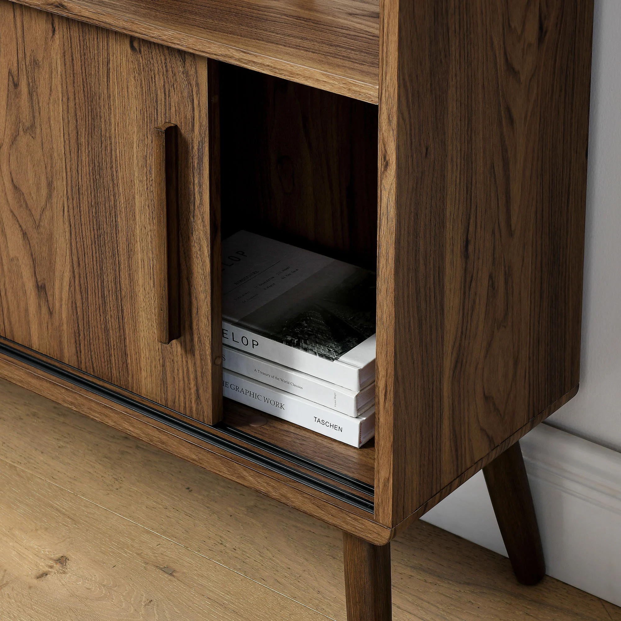 Transmit 45" Bookcase with Sliding Doors by Modway - Image 7