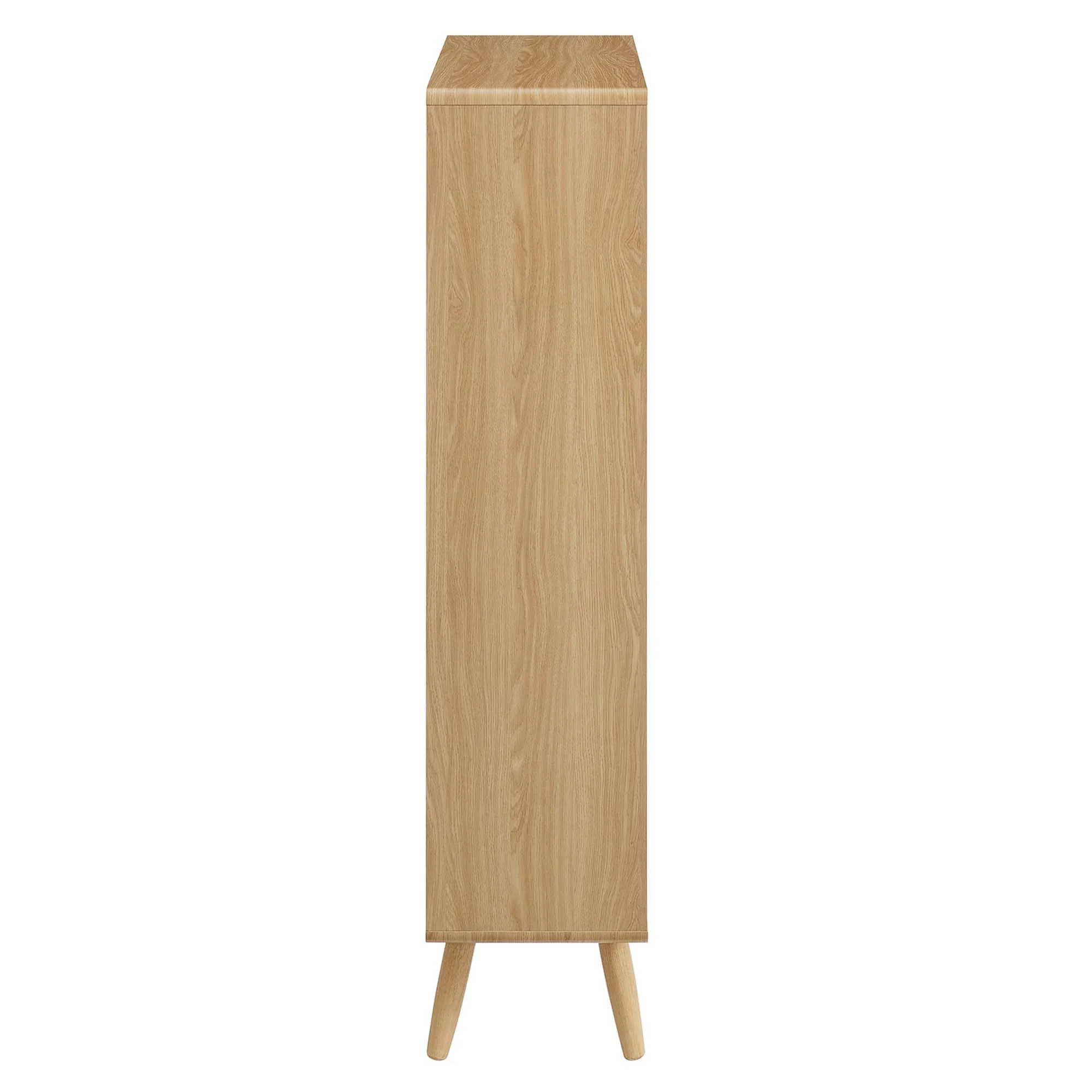 Transmit 5 Shelf Wood Grain Bookcase by Modway - Image 11