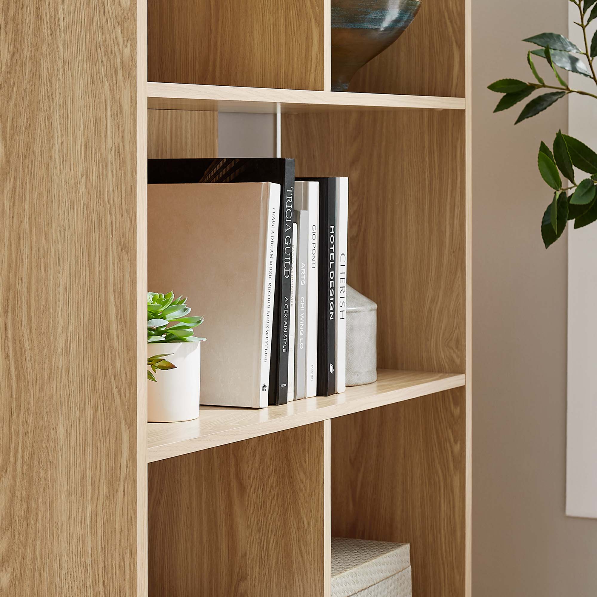Transmit 5 Shelf Wood Grain Bookcase by Modway - Image 17