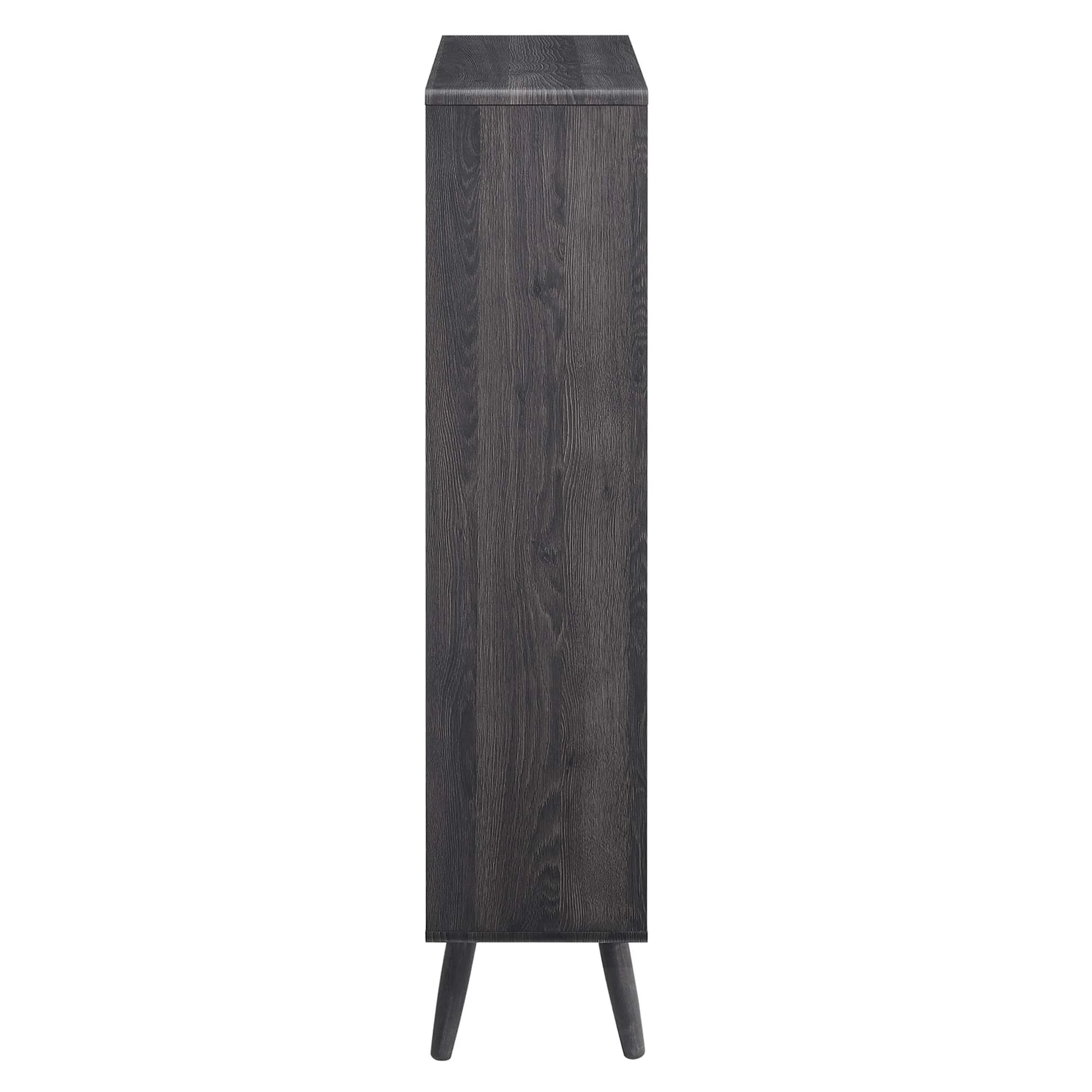 Transmit 5 Shelf Wood Grain Bookcase by Modway - Image 3