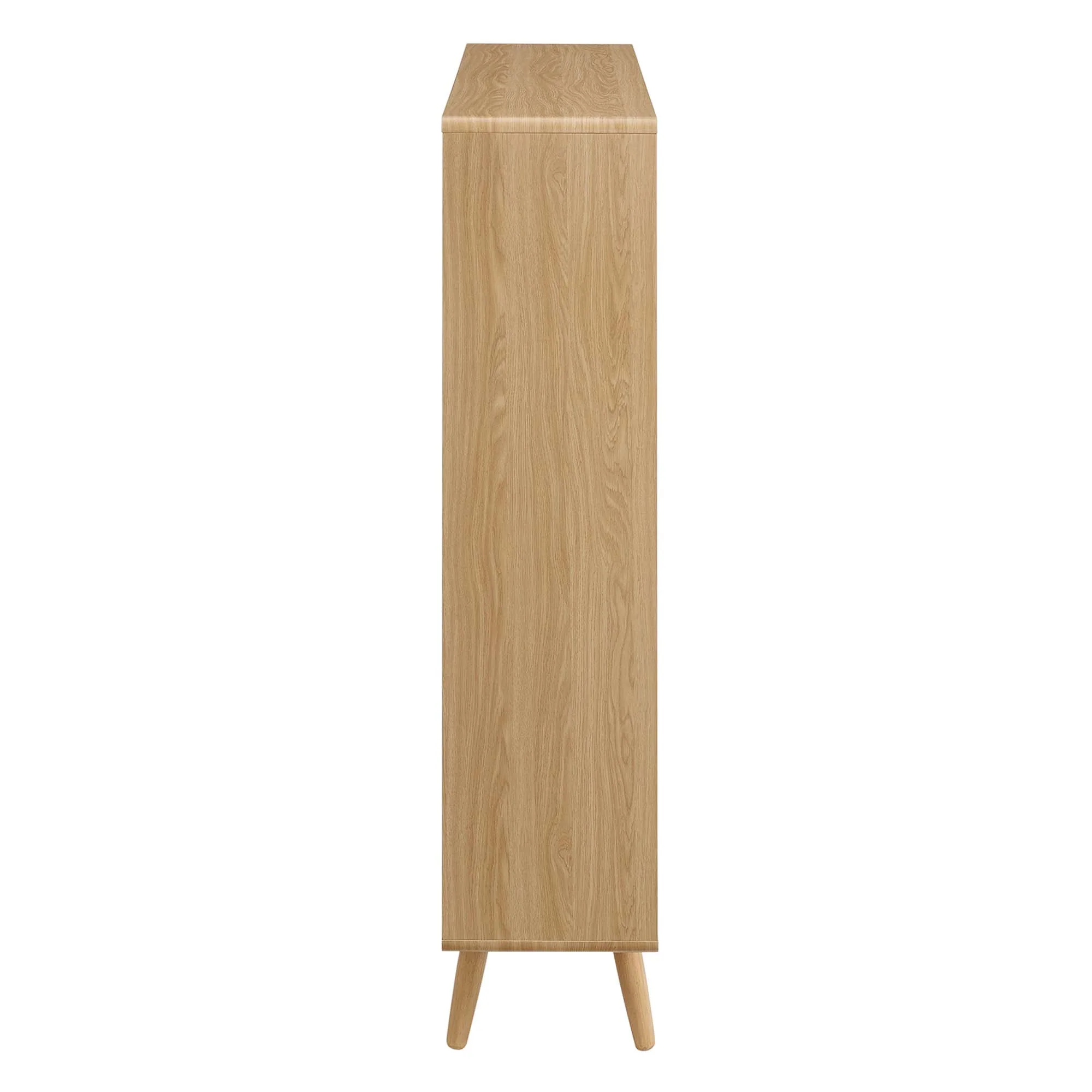 Transmit 7 Shelf Wood Grain Bookcase by Modway - Image 11