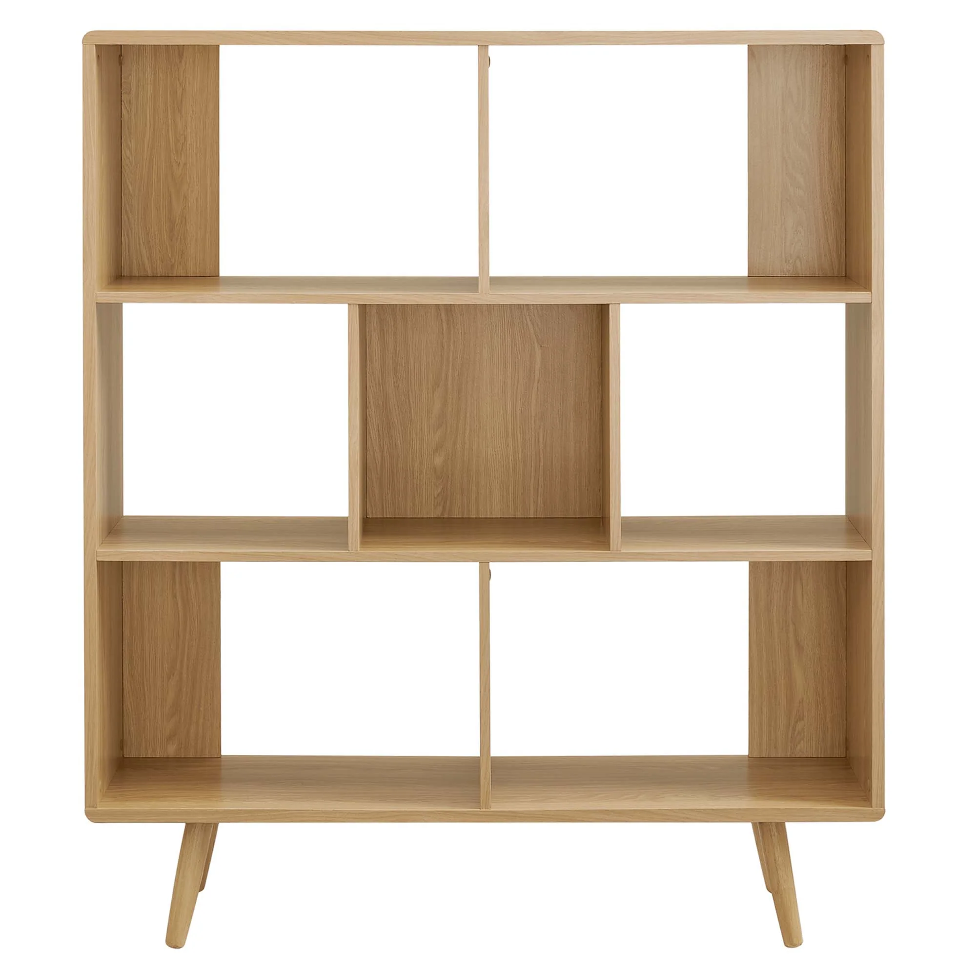 Transmit 7 Shelf Wood Grain Bookcase by Modway - Image 12