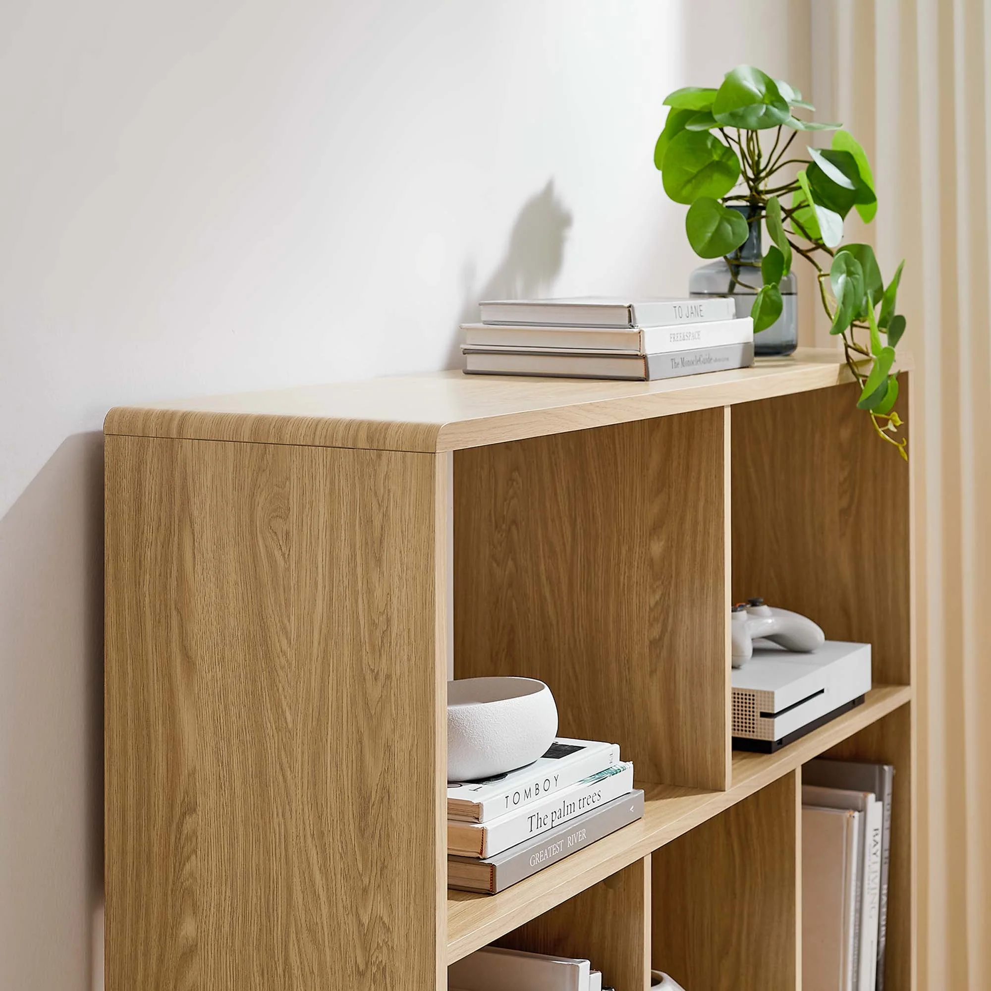 Transmit 7 Shelf Wood Grain Bookcase by Modway - Image 17