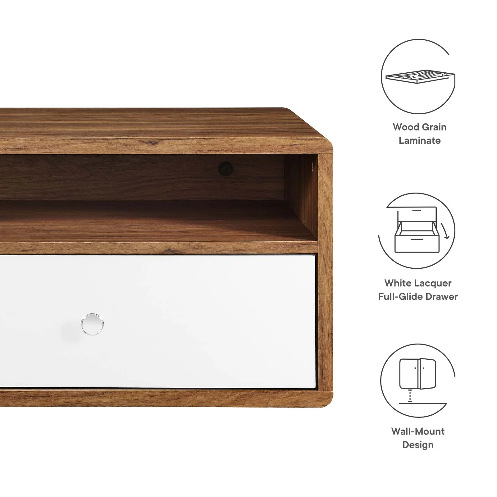 Transmit Wall Mount Nightstand By Modway - MOD-7059 - Image 6