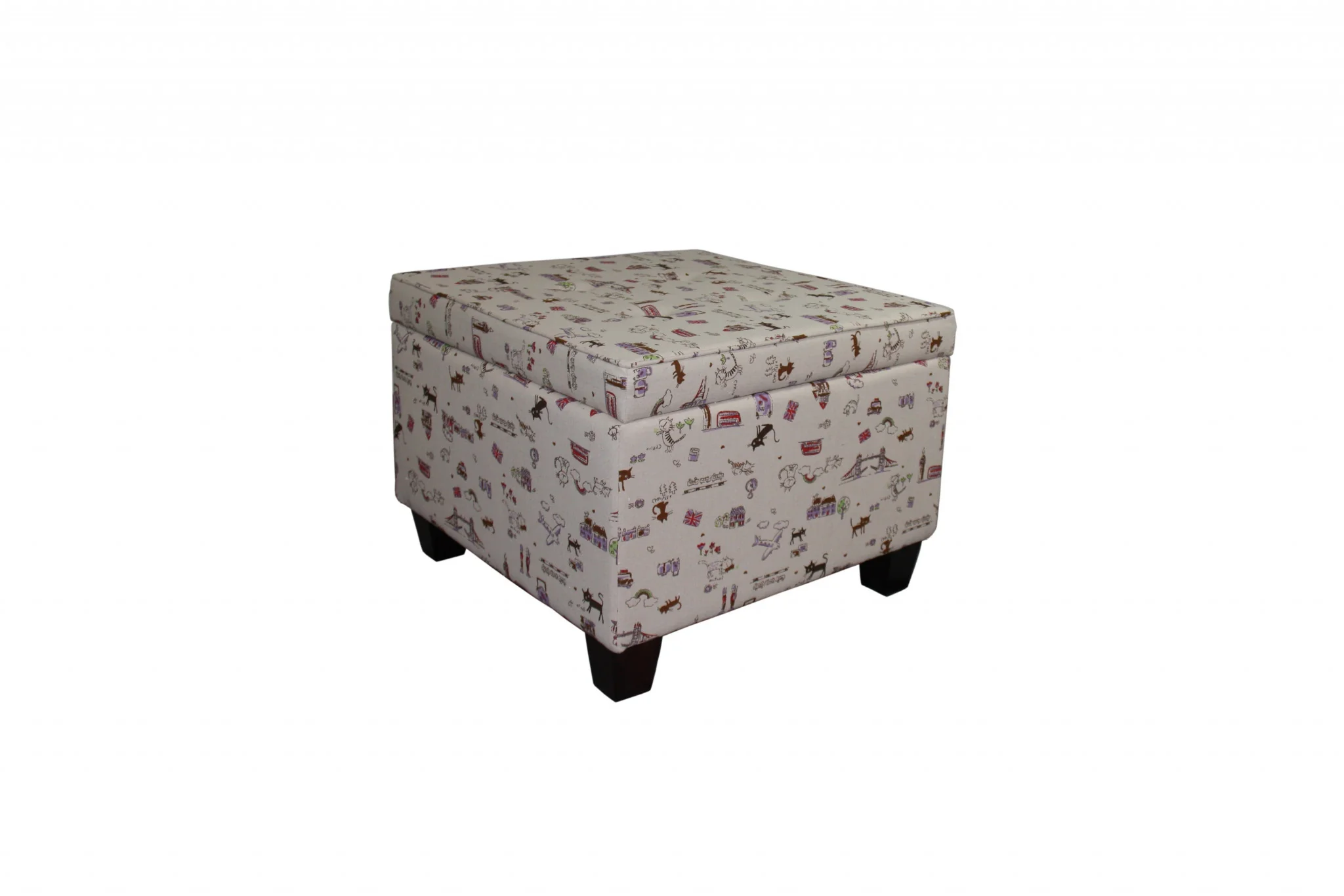 Traveling Cats Storage Ottoman By Homeroots - Image 3