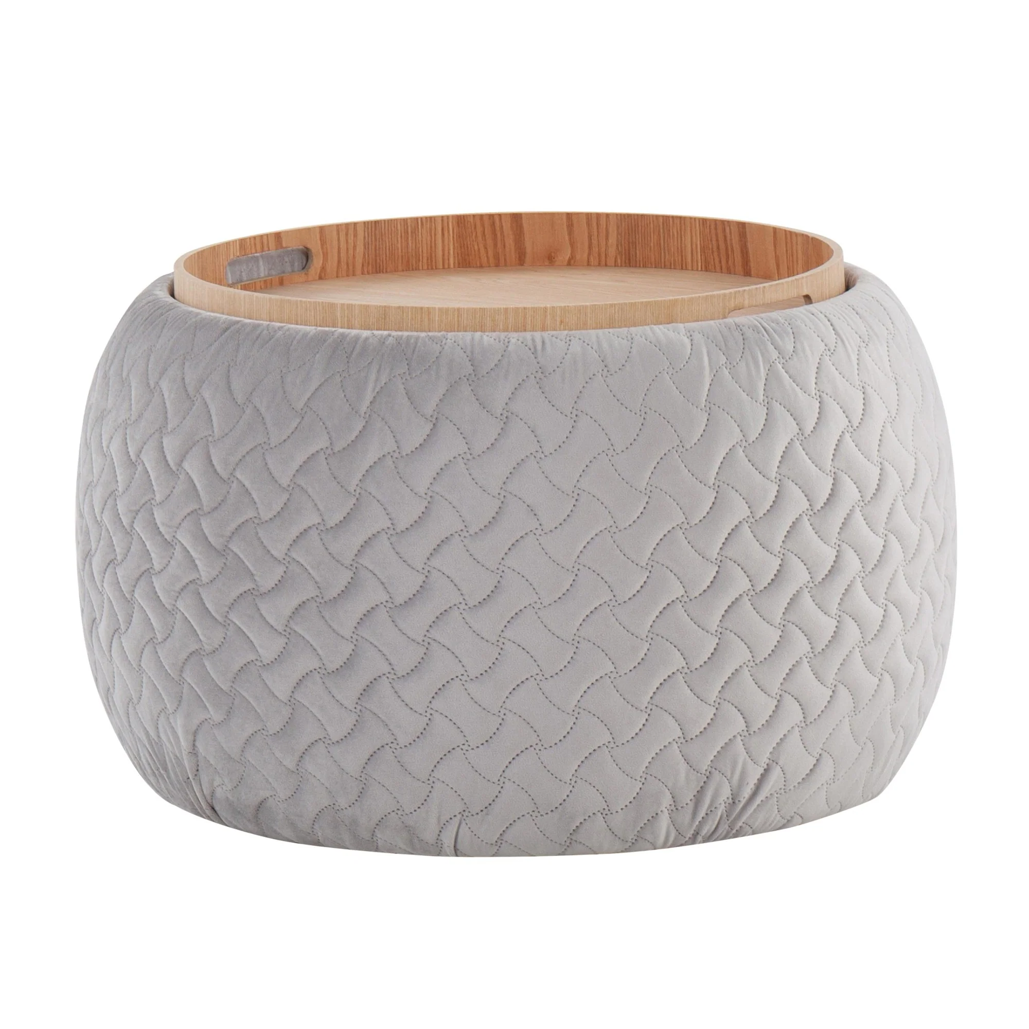 Tray Pouf Black By LumiSource - Image 2