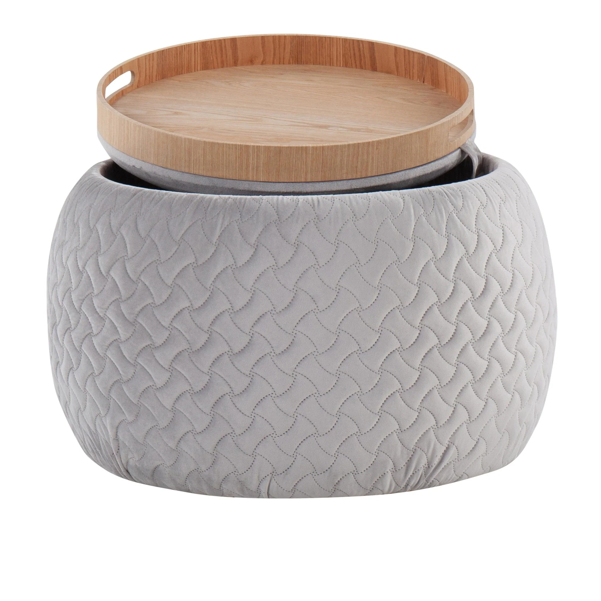 Tray Pouf Black By LumiSource - Image 3