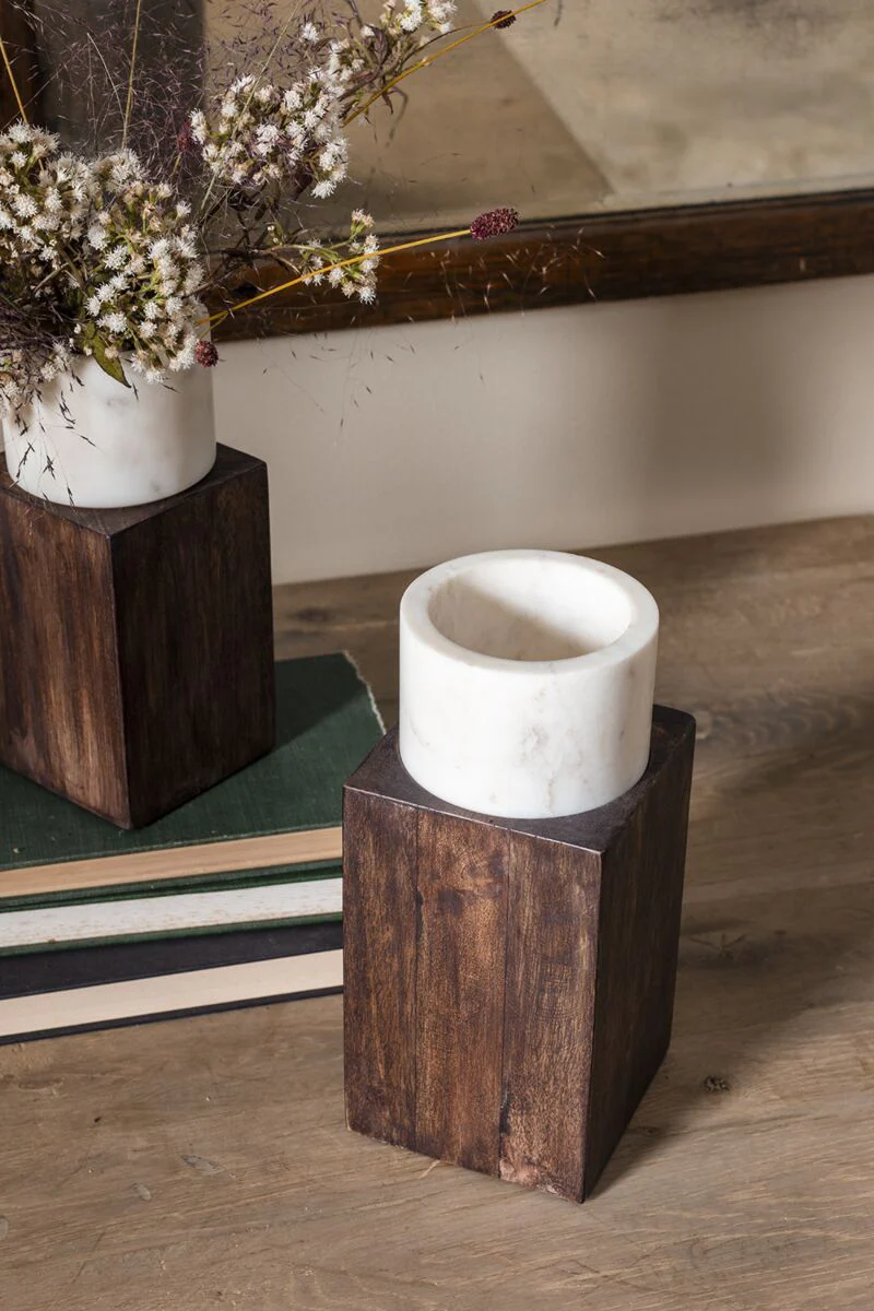 Treasure Pot with Pedestal 3.5"x 8.25" By Accent Decor - Image 2