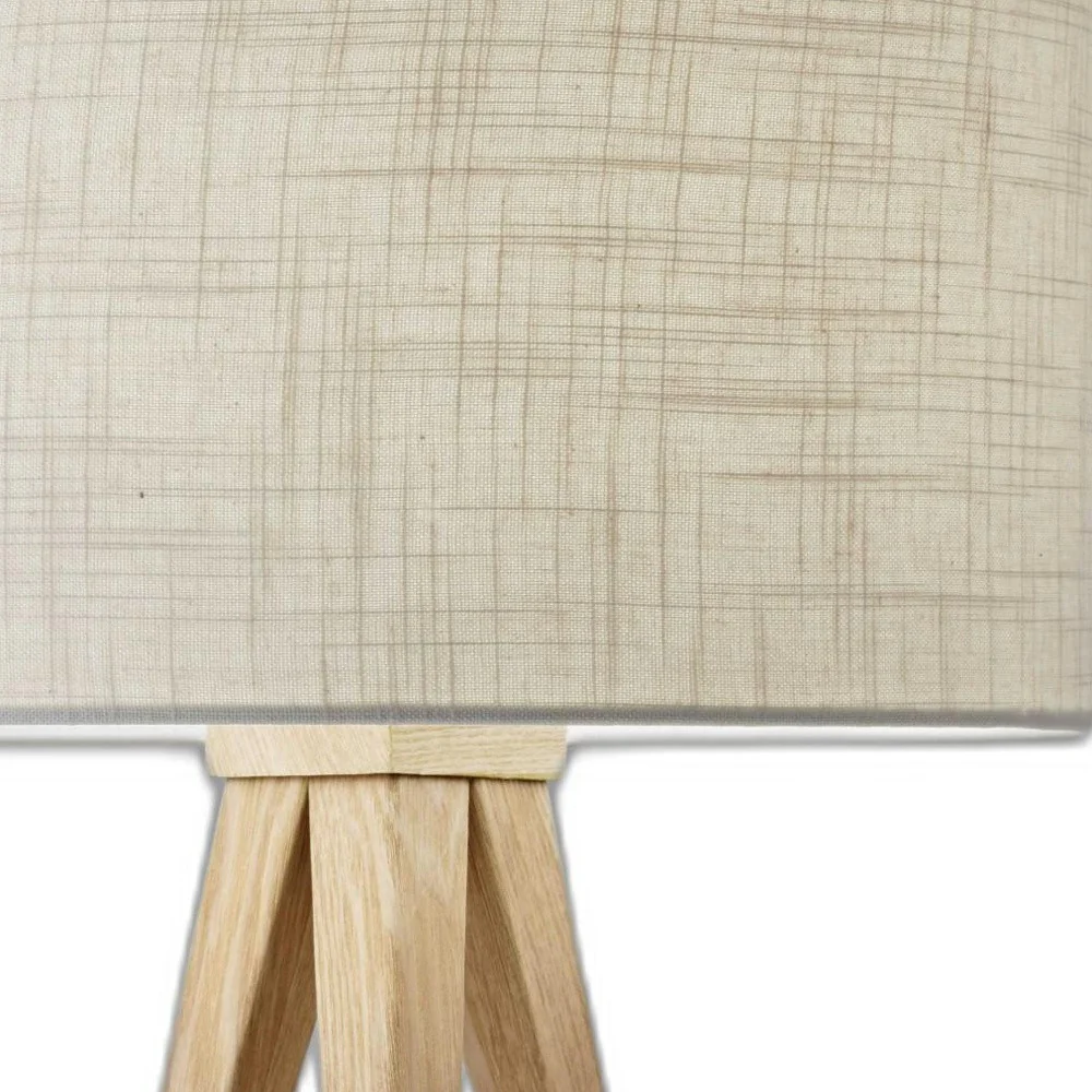 Treble Natural Wood Table Lamp By Homeroots - Image 4
