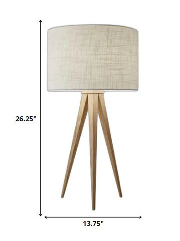 Treble Natural Wood Table Lamp By Homeroots - Image 5