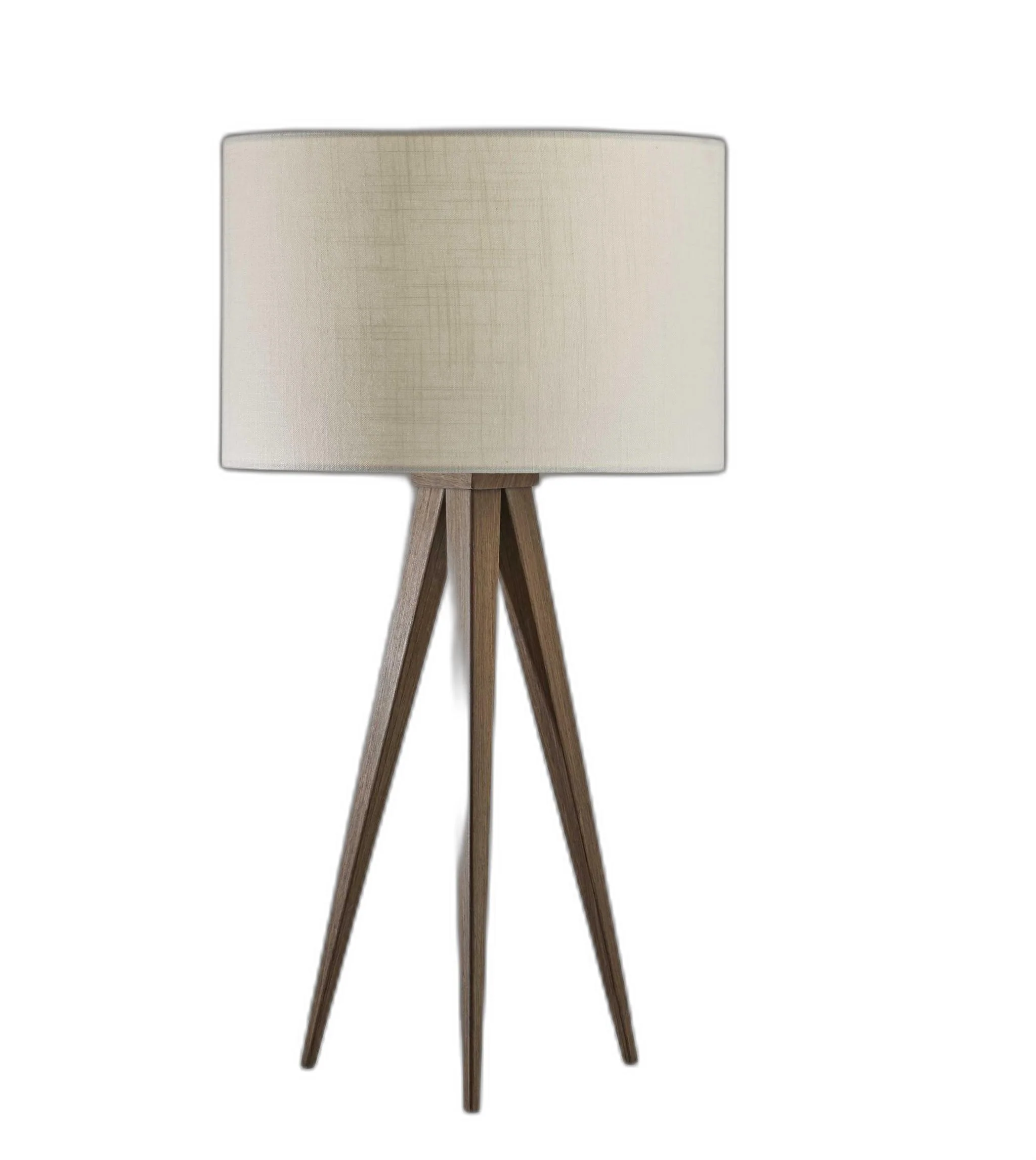 Treble Walnut Wood Table Lamp By Homeroots - Image 2