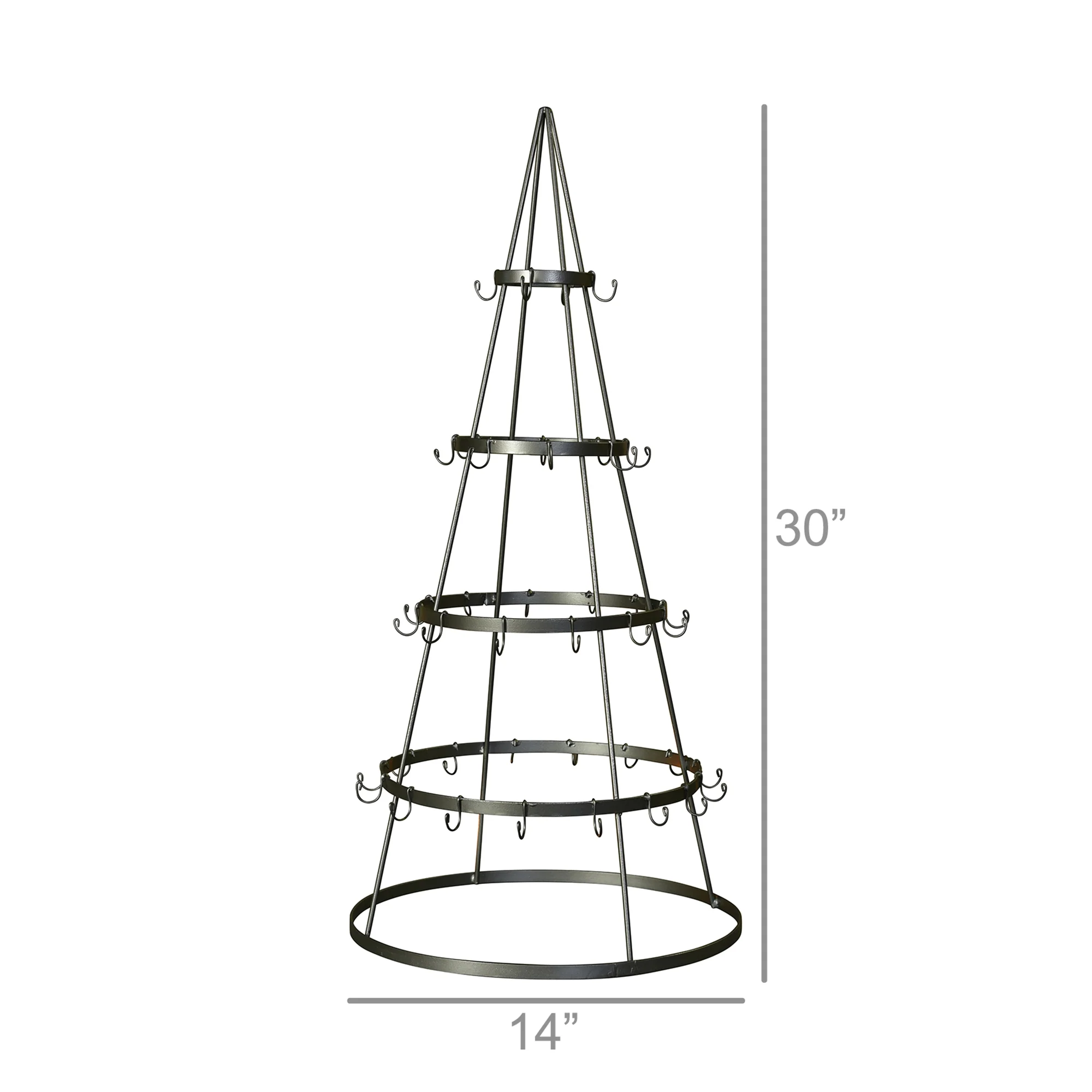 Tree Ornament Display, Zinc By HomArt - Image 4