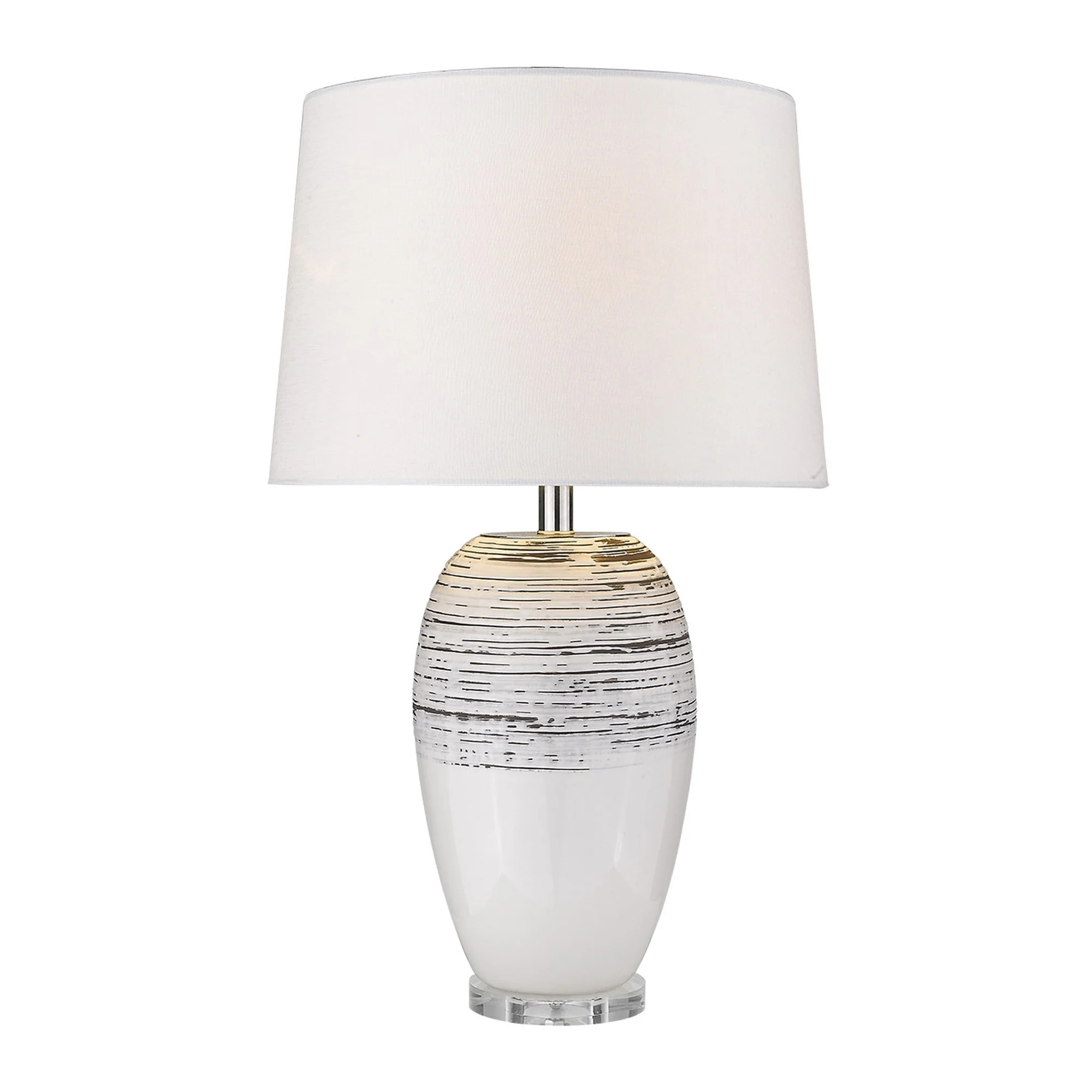 Trend Home 1-Light Polished Nickel Table Lamp By Homeroots - 399158 - Image 2