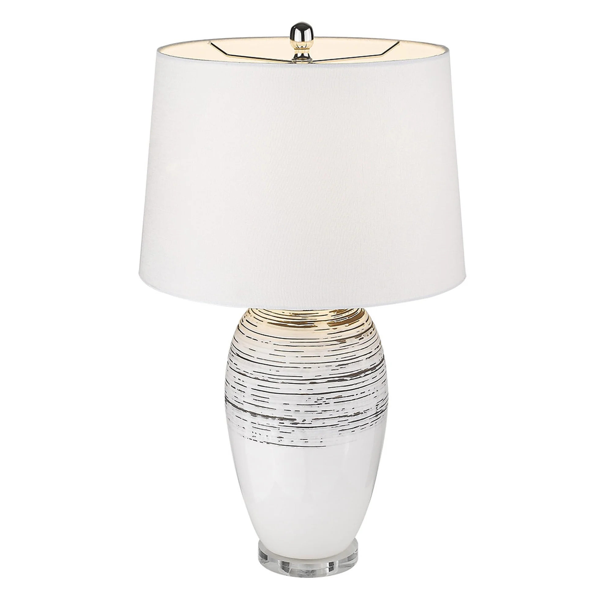 Trend Home 1-Light Polished Nickel Table Lamp By Homeroots - 399158 - Image 3