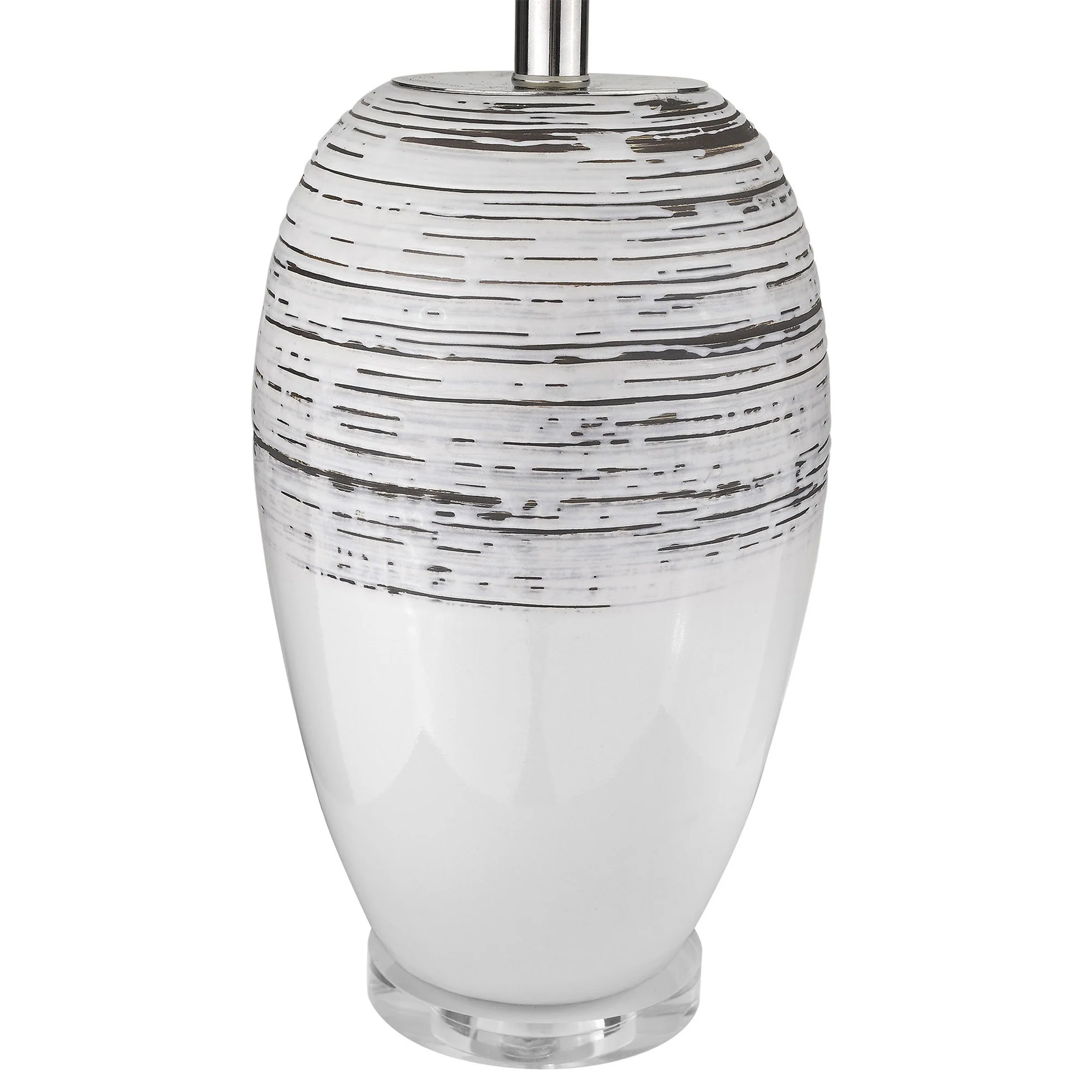 Trend Home 1-Light Polished Nickel Table Lamp By Homeroots - 399158 - Image 4