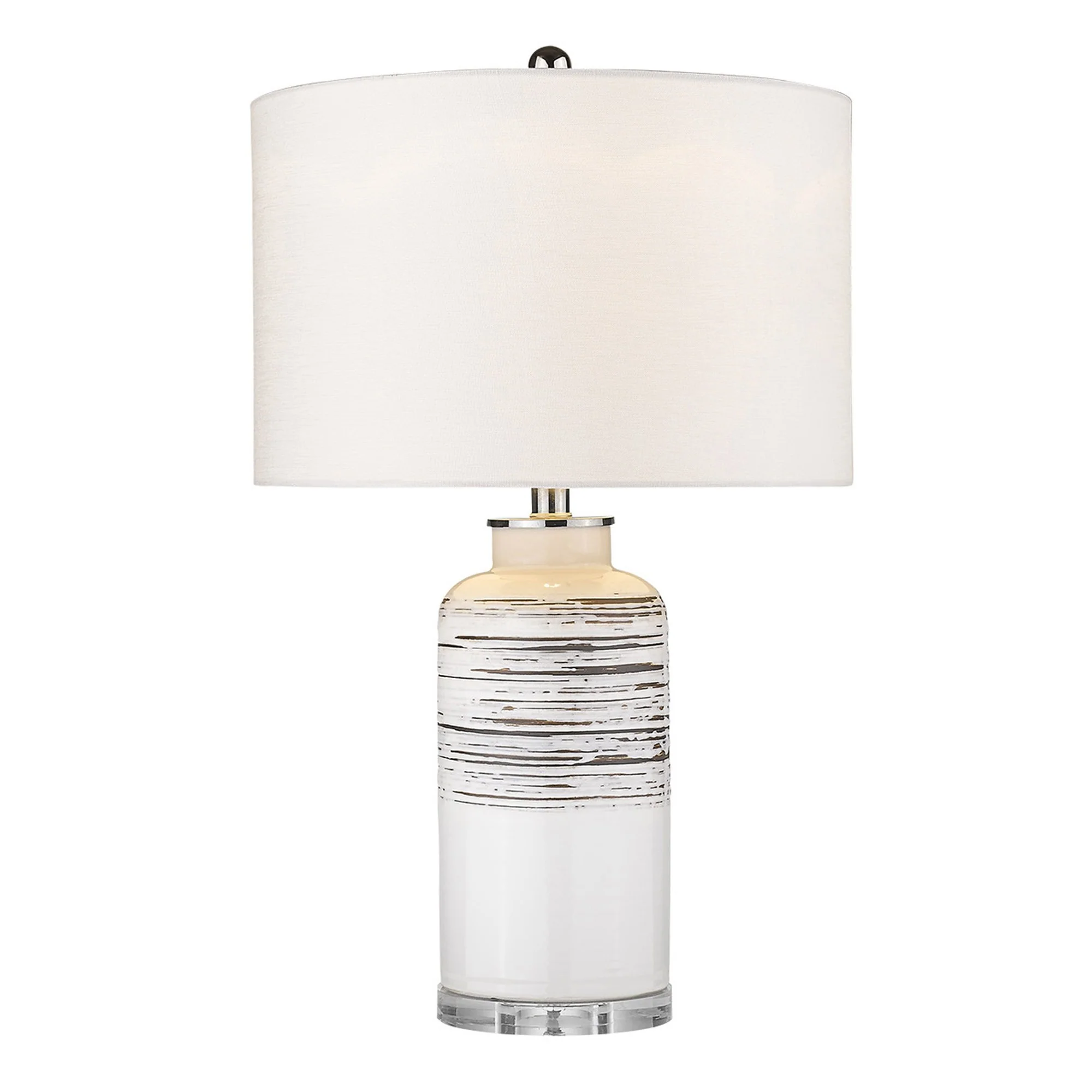 Trend Home 1-Light Polished Nickel Table Lamp By Homeroots - 399159 - Image 2